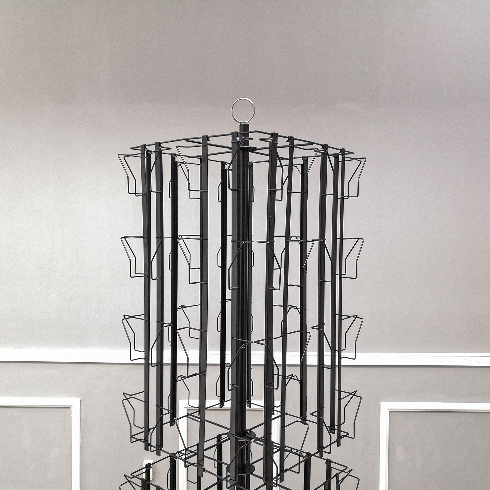 64 Adjustable Pockets Display Rack 5×7 7×5 up to 11″W X 8″T Cards 1.2″ D Pockets