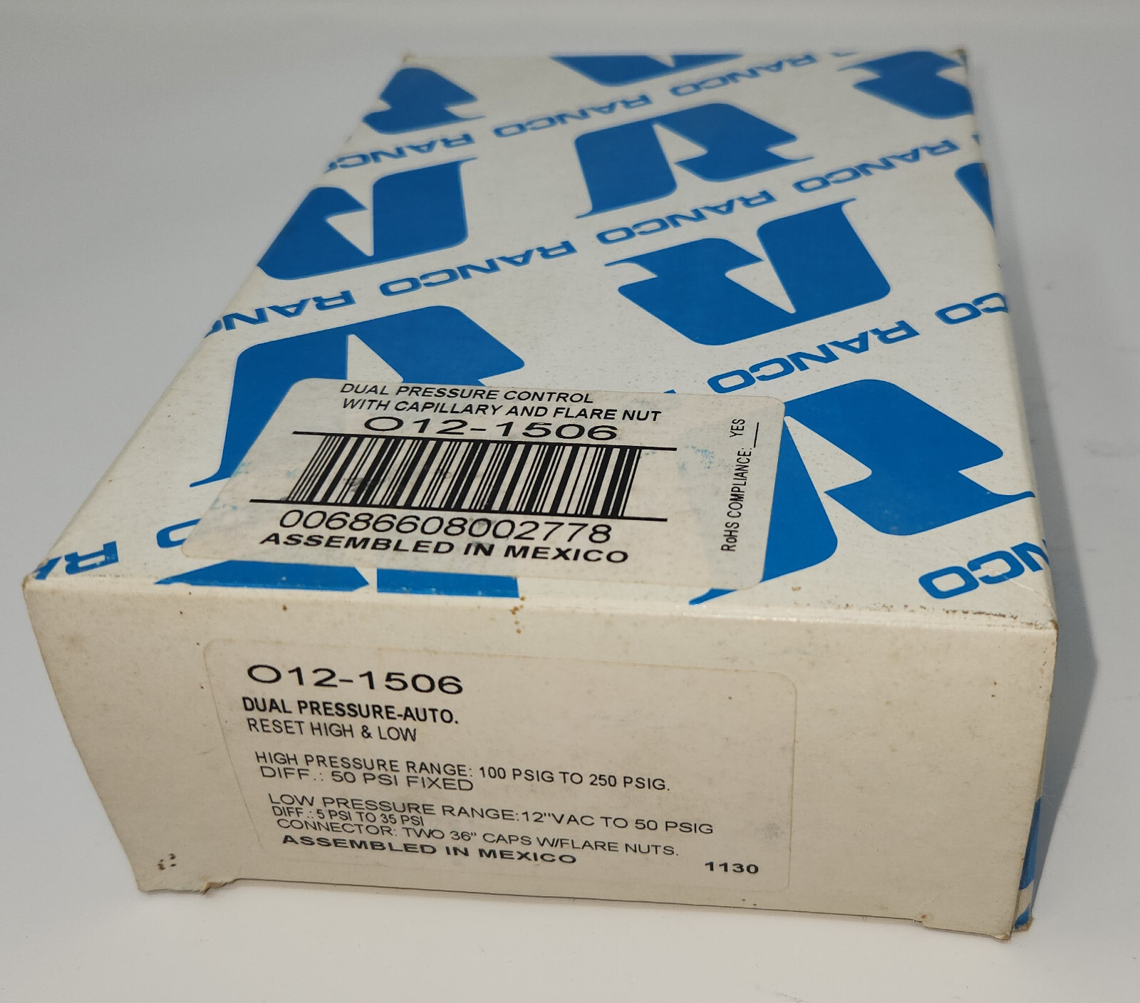 Ranco O12-1506 Dual Pressure Control
