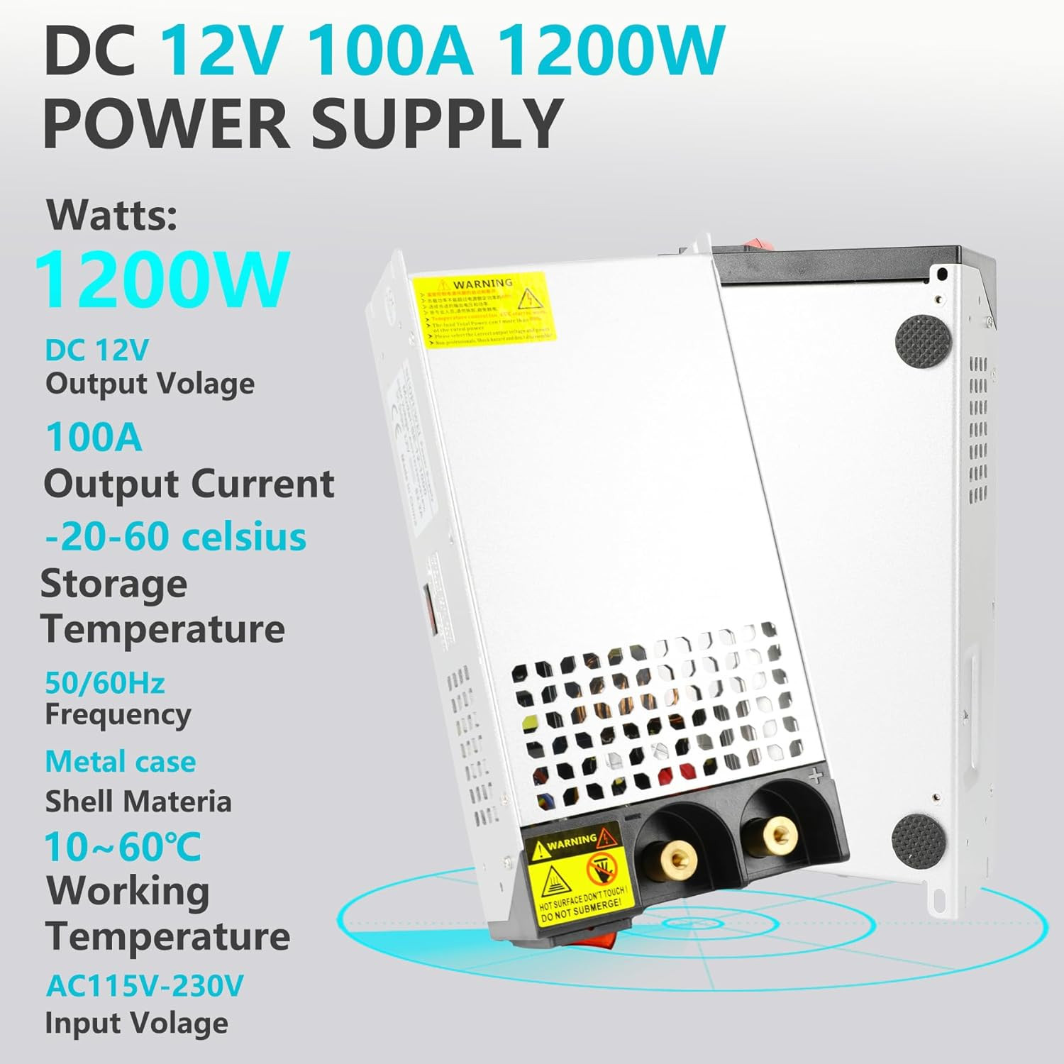 12V 100A 1200W Power Supply for LED, CCTV, 3D Printers & More