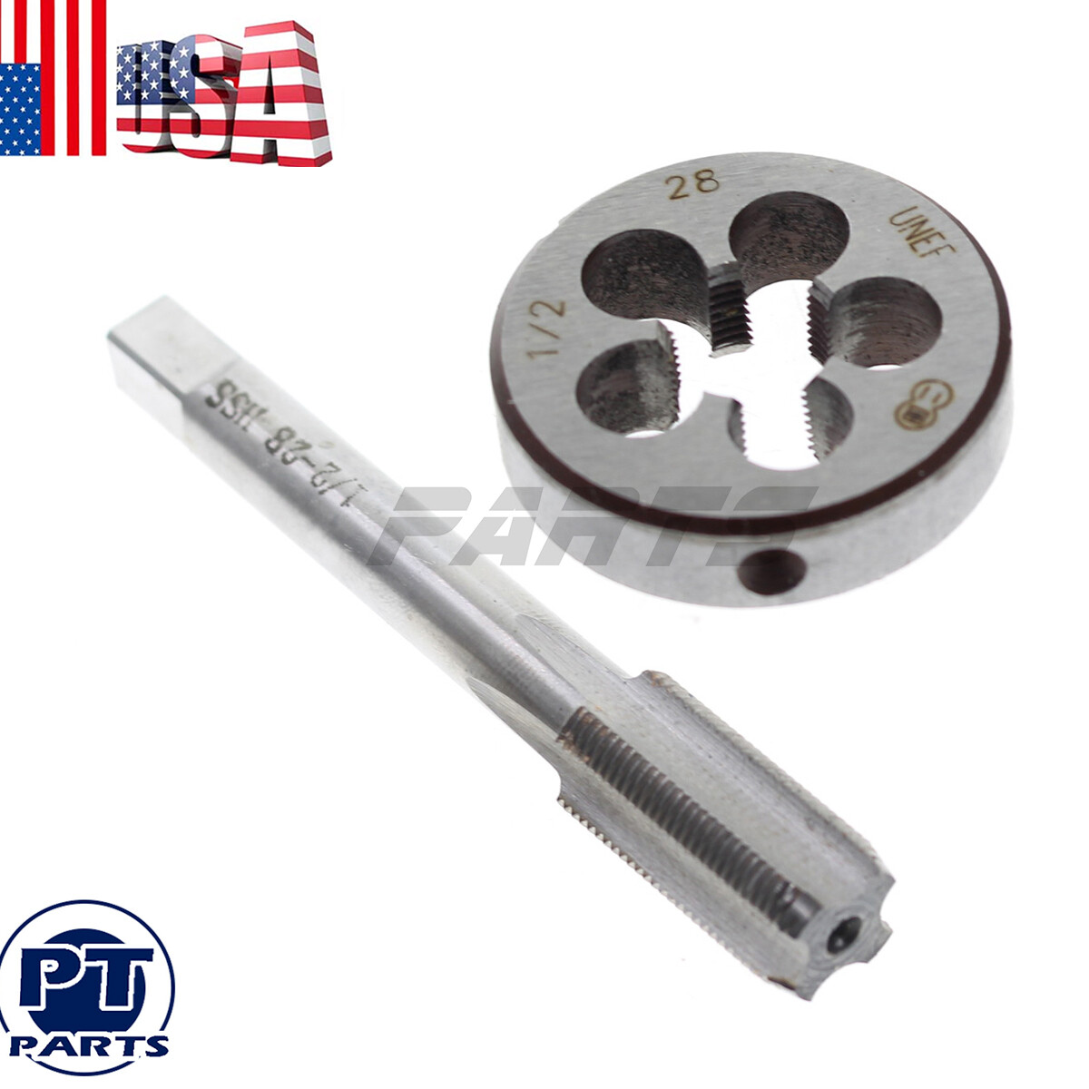 1/2-28 (1/2×28) TPI Gunsmithing Tap & Die Set UNEF HSS Right Hand Thread Tools