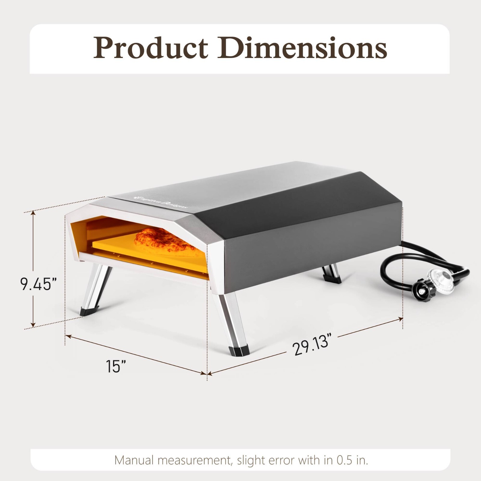 Portable Oven Pizza Outdoor Pizza Oven Gas Pizza Oven BBQ Pizza Maker 3-Layer