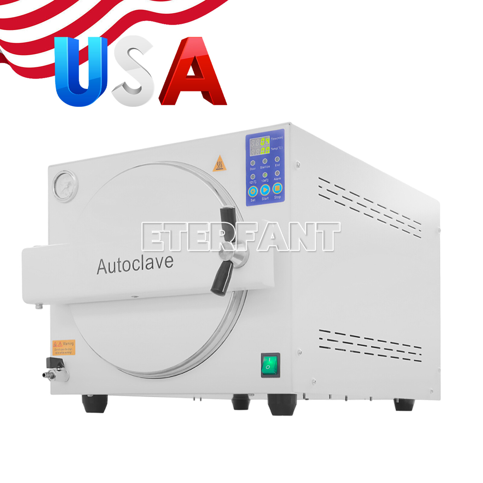 18/23L Class N/B Dental Autoclave Steam Sterilizer Medical Sterilization US