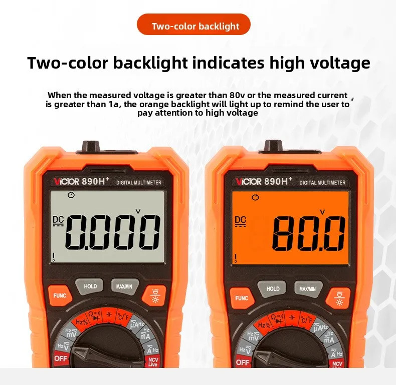 Digital Multimeter Auto Range AC DC Voltage Tester High Precision Multi Meter