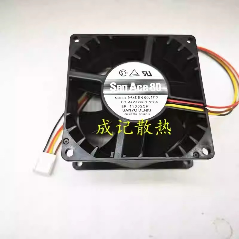Sanyo 9G0848G103 DC 48V 0.27A 4-pin inverter cooling fan