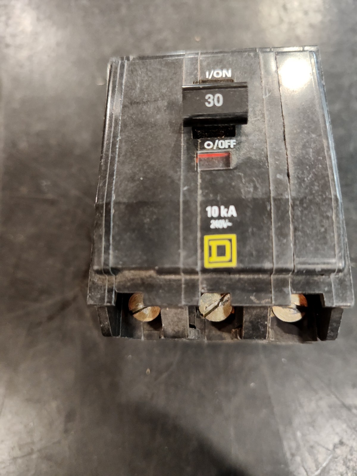 SQUARE D QOB330 3 Pole 30 Amp 240 Volt 10k@240V Bolt On Circuit Breaker