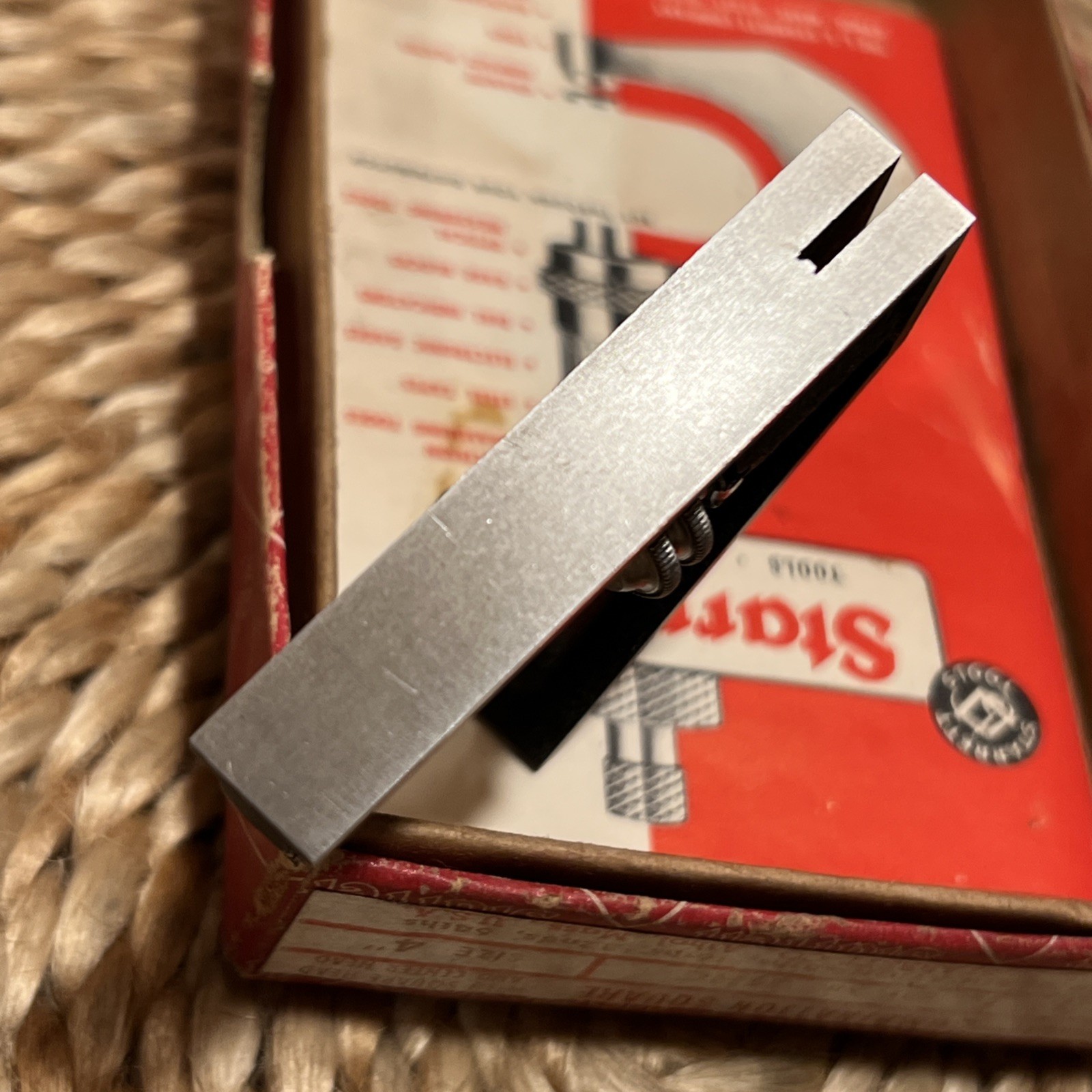 NOS Starrett 11HC 4R 4″ Combination Square 19/32″W Blade Square & Center Head