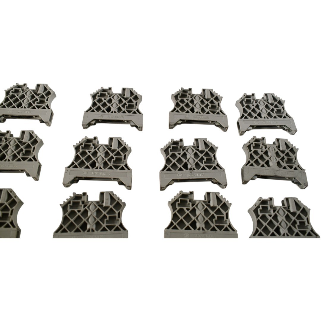 Lot of 19 Allen-Bradley 1492-EAJ35 Terminal Block End Anchors Normal Duty Gray