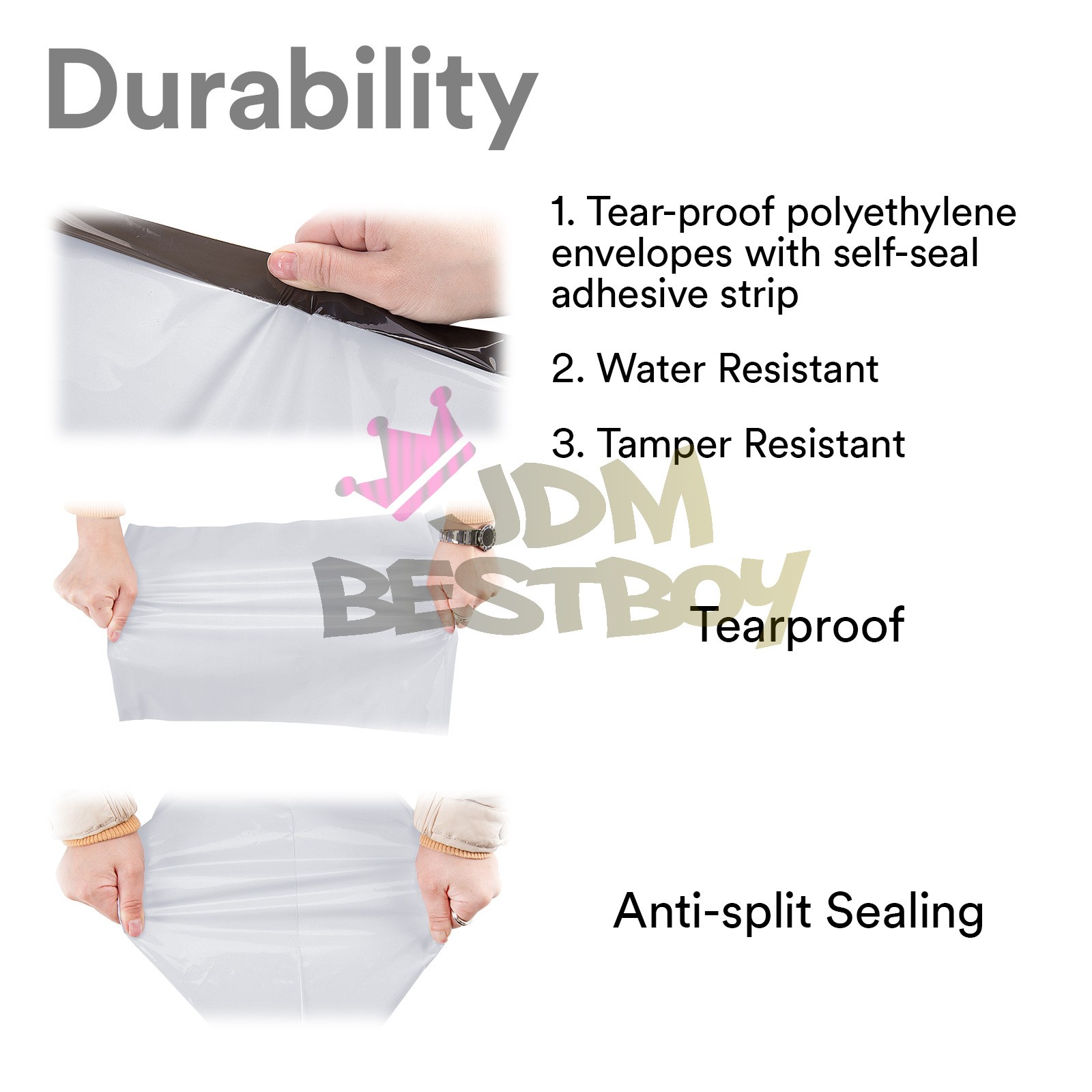 15″x19″ Poly Mailers Mailing Shipping Waterproof Envelopes Tear-Proof Postal Bag