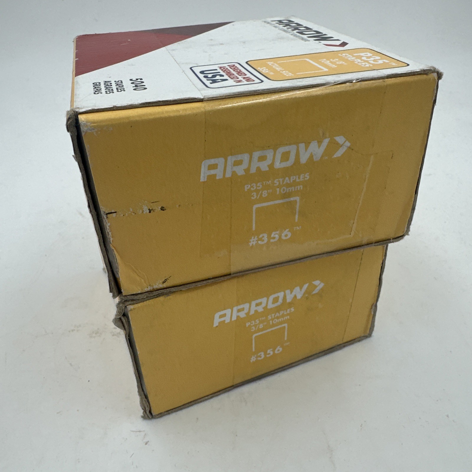 356 Arrow P35 & P35S 3/8″ staples – 2 Packs – 10080 Staples Total