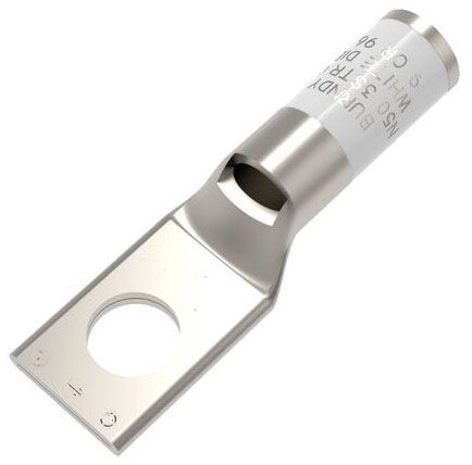 Burndy YA3CL, 2 AWG Sol/3 AWG Str, 1-Hole, Compression Cable Lug, 1 pc
