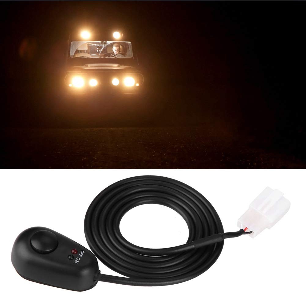 Paste Type Car Push Button Switch Water Drop Shape 12V Red Green LED Light
