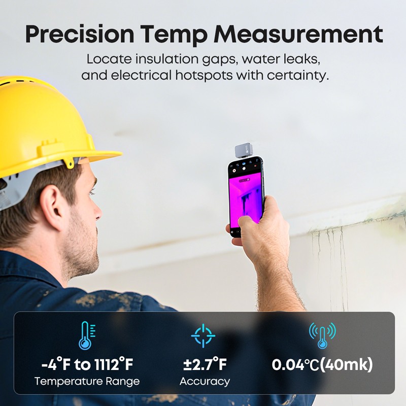 Original P2 Thermal Camera for Android Phone 512*384 X³IR Razor Sharp 600℃,15x
