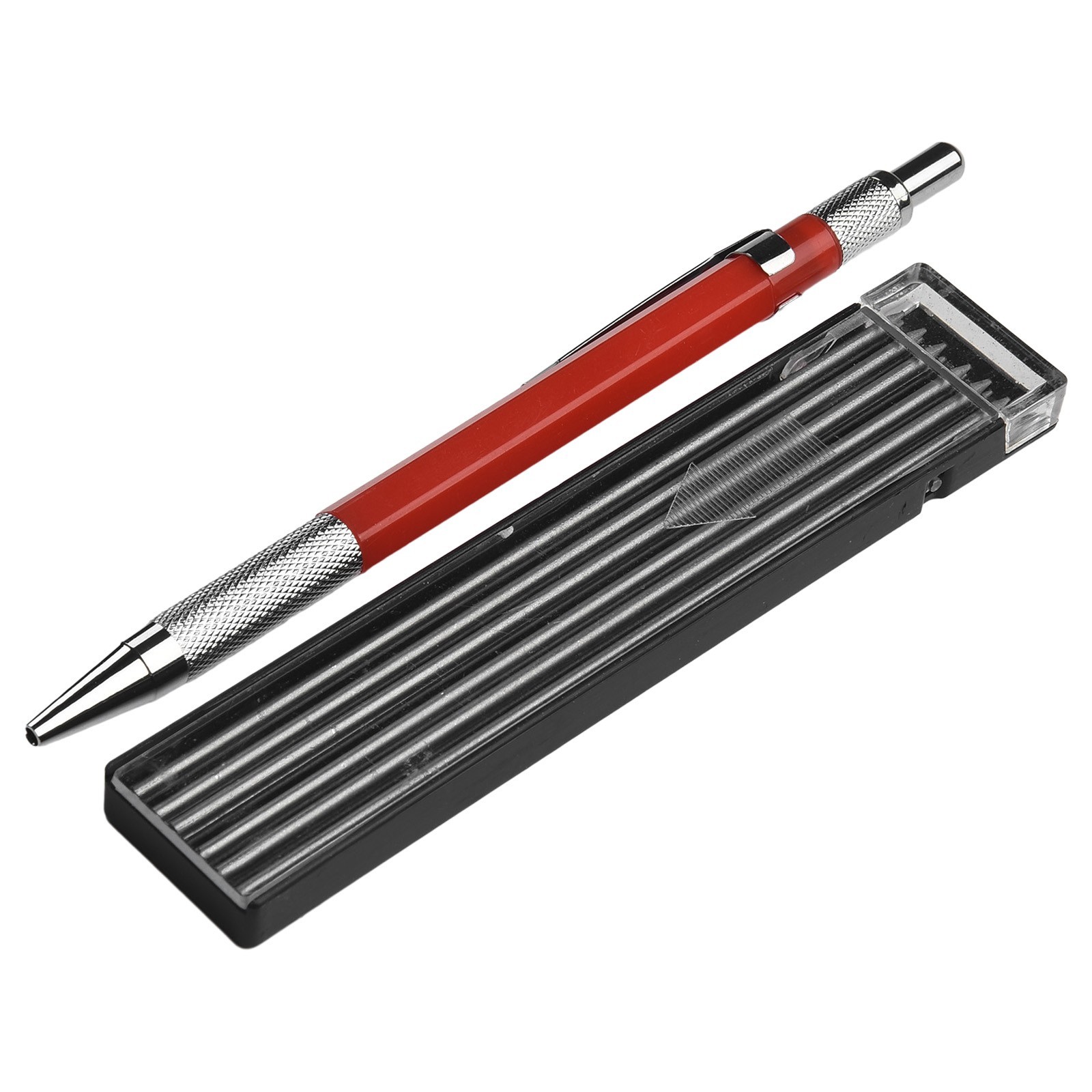 Welders Pencil with 12PCS Silver Streak Refills, Metal Marker Mechanicalhs