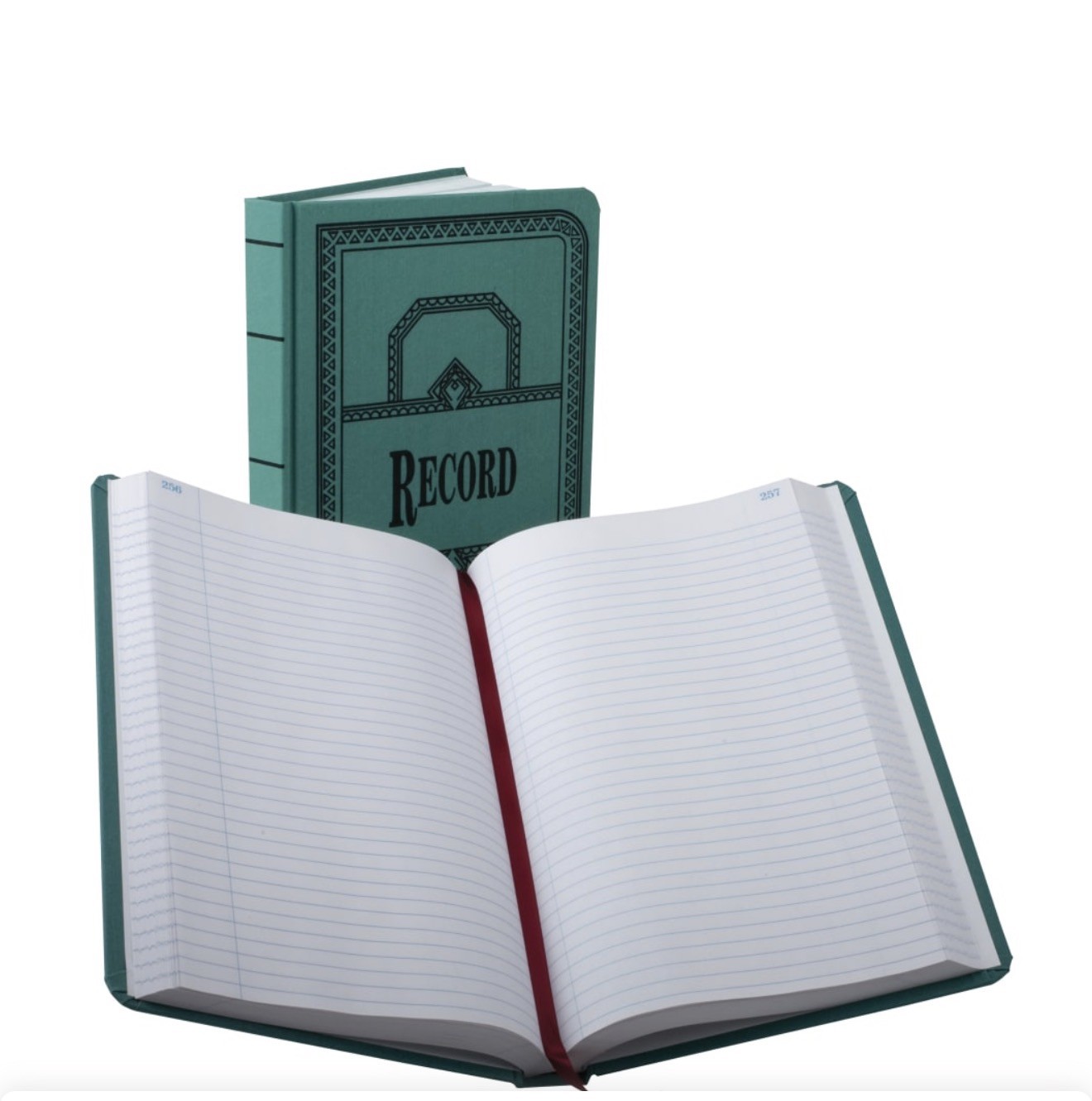 Boorum & Pease 500 Page Record Ledger Book Hardcover Green 66-500-R