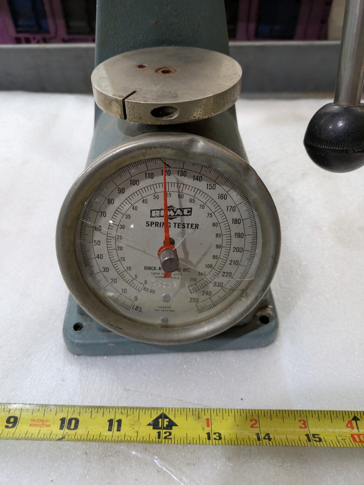 Spring Tester 1874780 0-250 LB 0-110 KG For Parts Repair Industrial Force Gauge