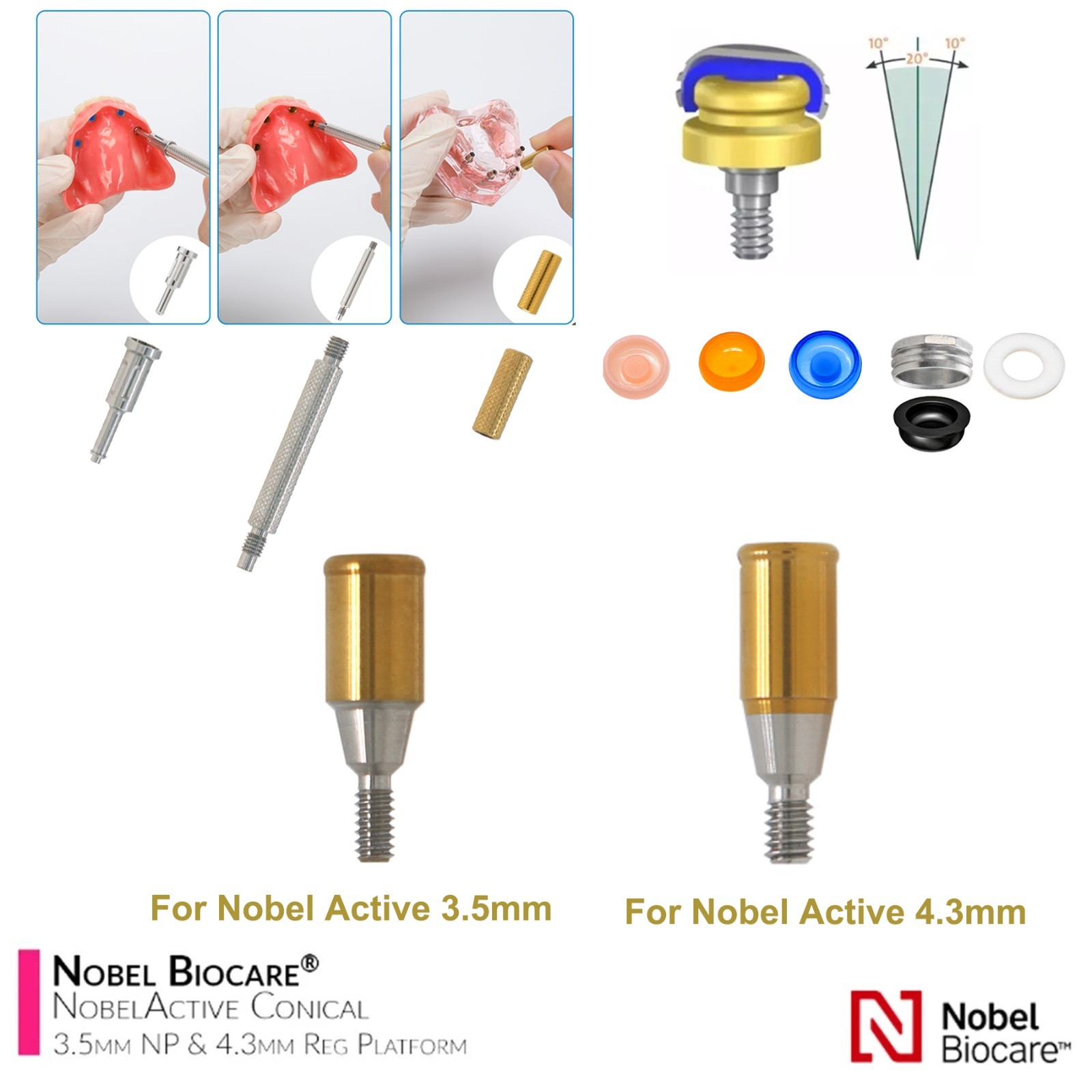 US Locator Accessory For Nobel Dental Core Implant Tool Abutment Cap Replacement