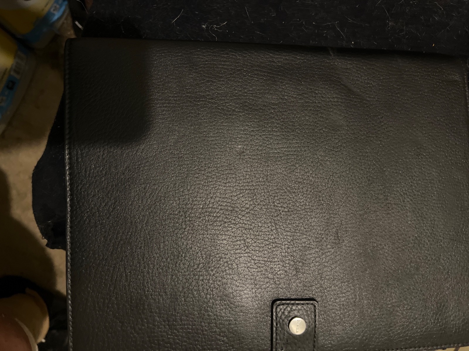 Shinola Lux Leather (Black) Notebook/Portfolio, Magnetic Closure, Pen Loop