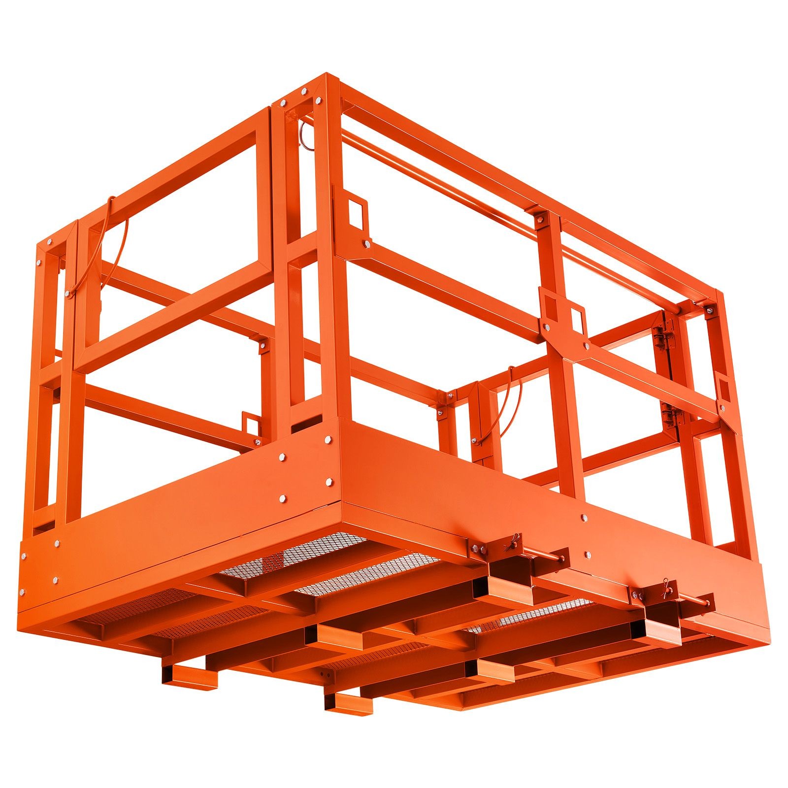 Mesh Telehandler Work Platform, 48 x 73.9 Inch, Man Safety Basket, 2000 lbs
