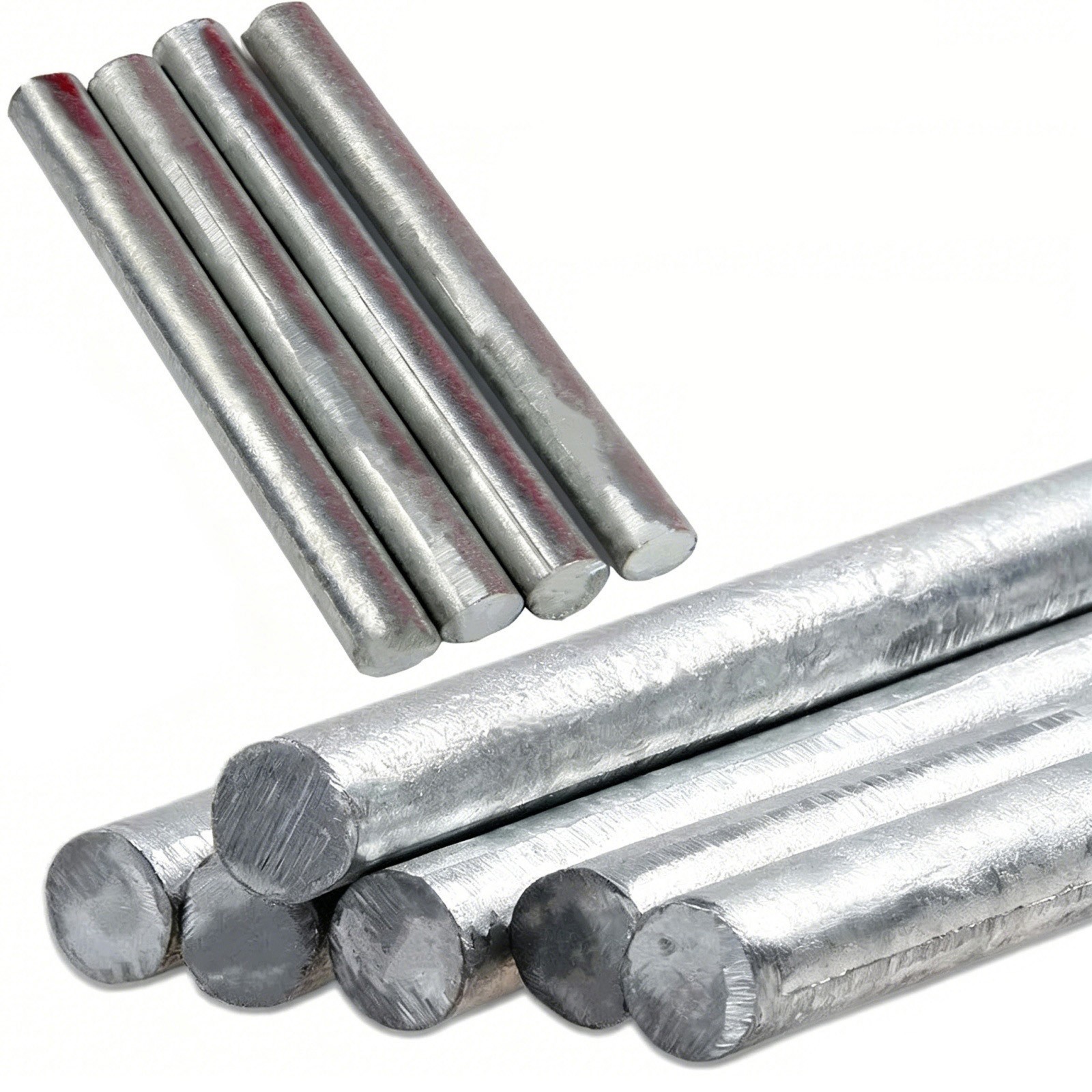 Round Zinc Bar 99.9% Pure Zinc Rod, Marine Anticorrosion, Pure Metal Zinc Anode