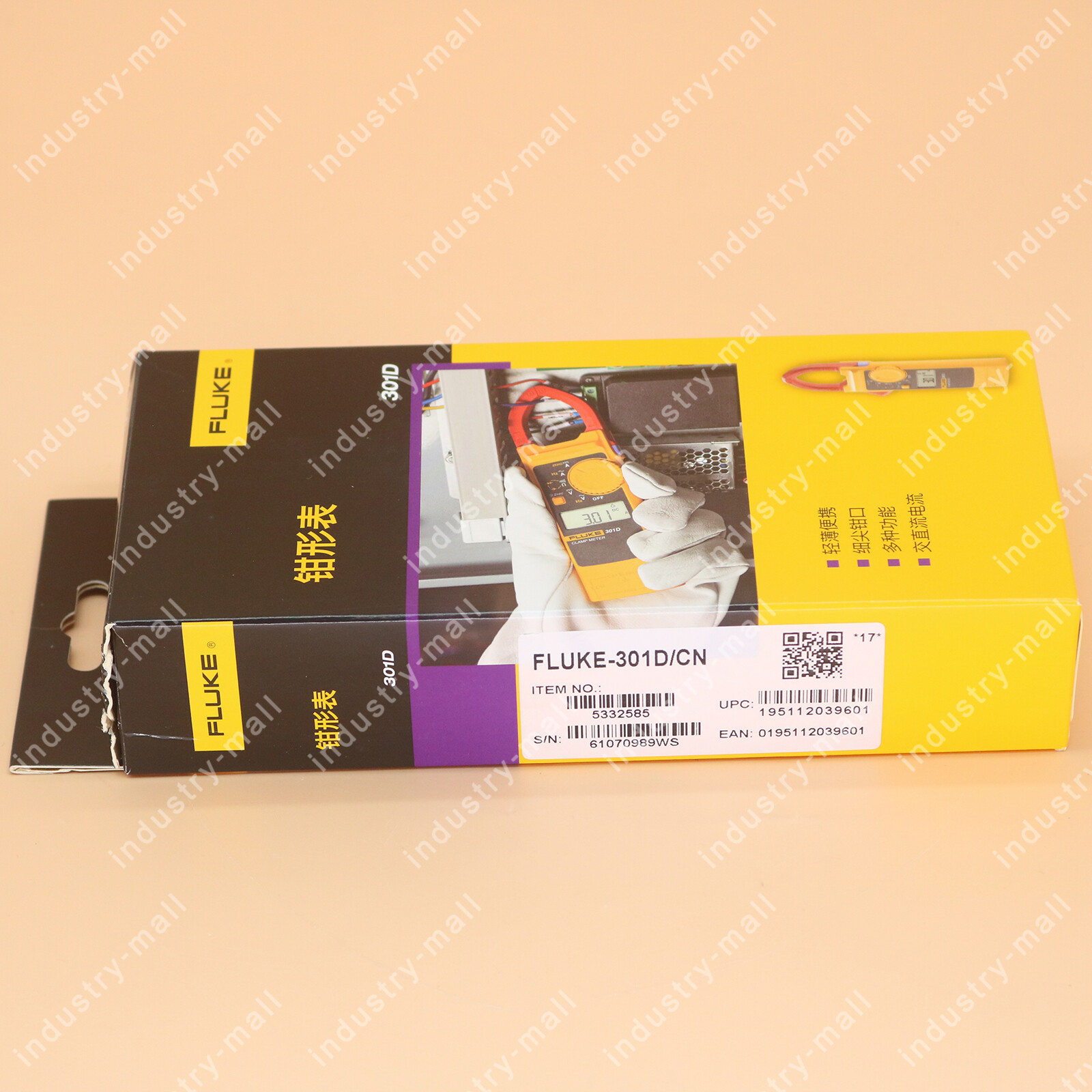 one New Fluke 301D DC Digital Clamp Meter Voltage Tester Multitester