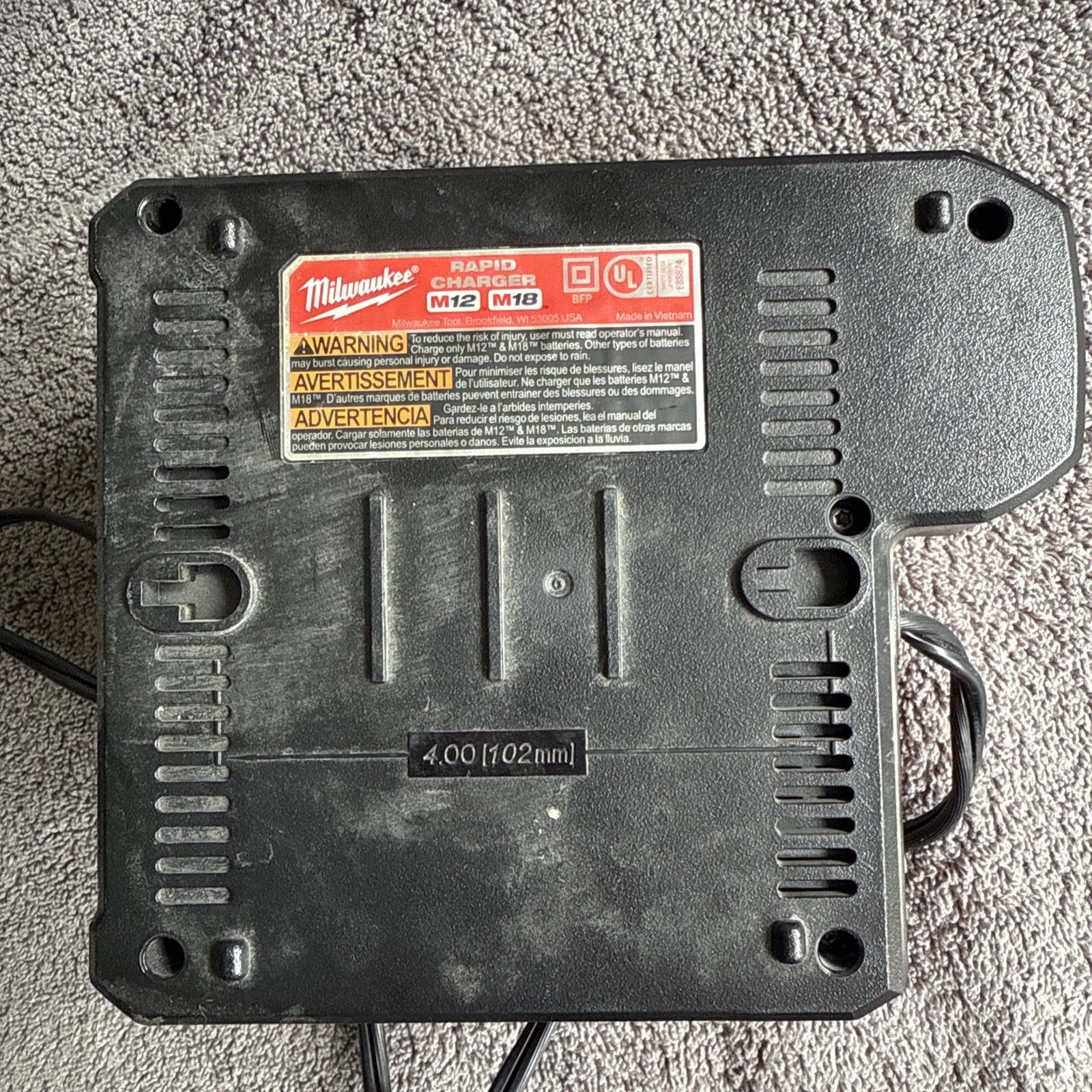 Milwaukee Genuine 48-59-1808 M18 M12 volt Lithium Rapid Charger