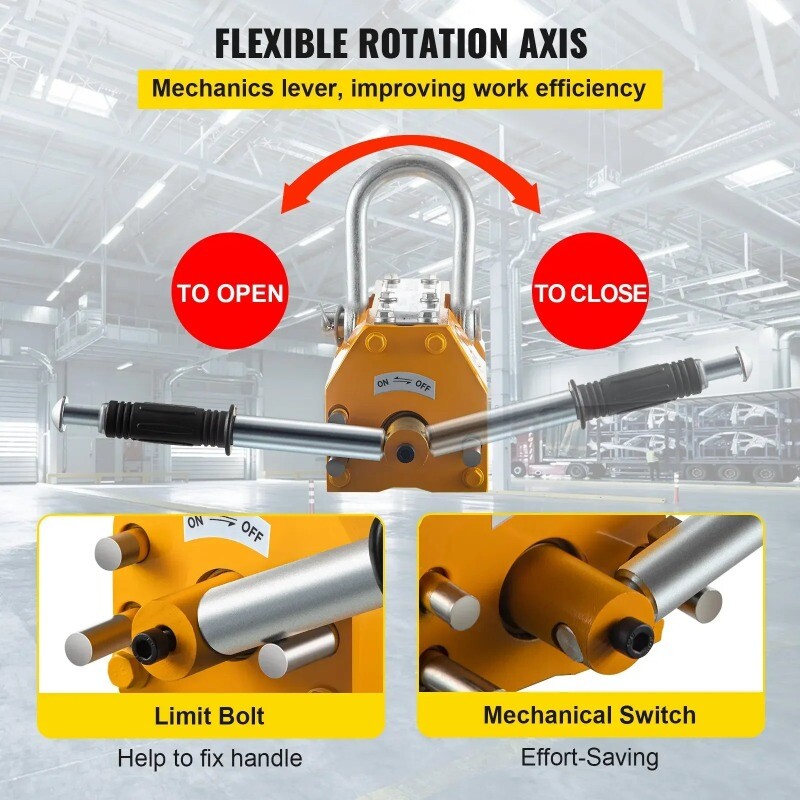 Heavy Duty Lifting Magnet NdFeb Permanent Magnet Crane Lifting 100/200/600Kg