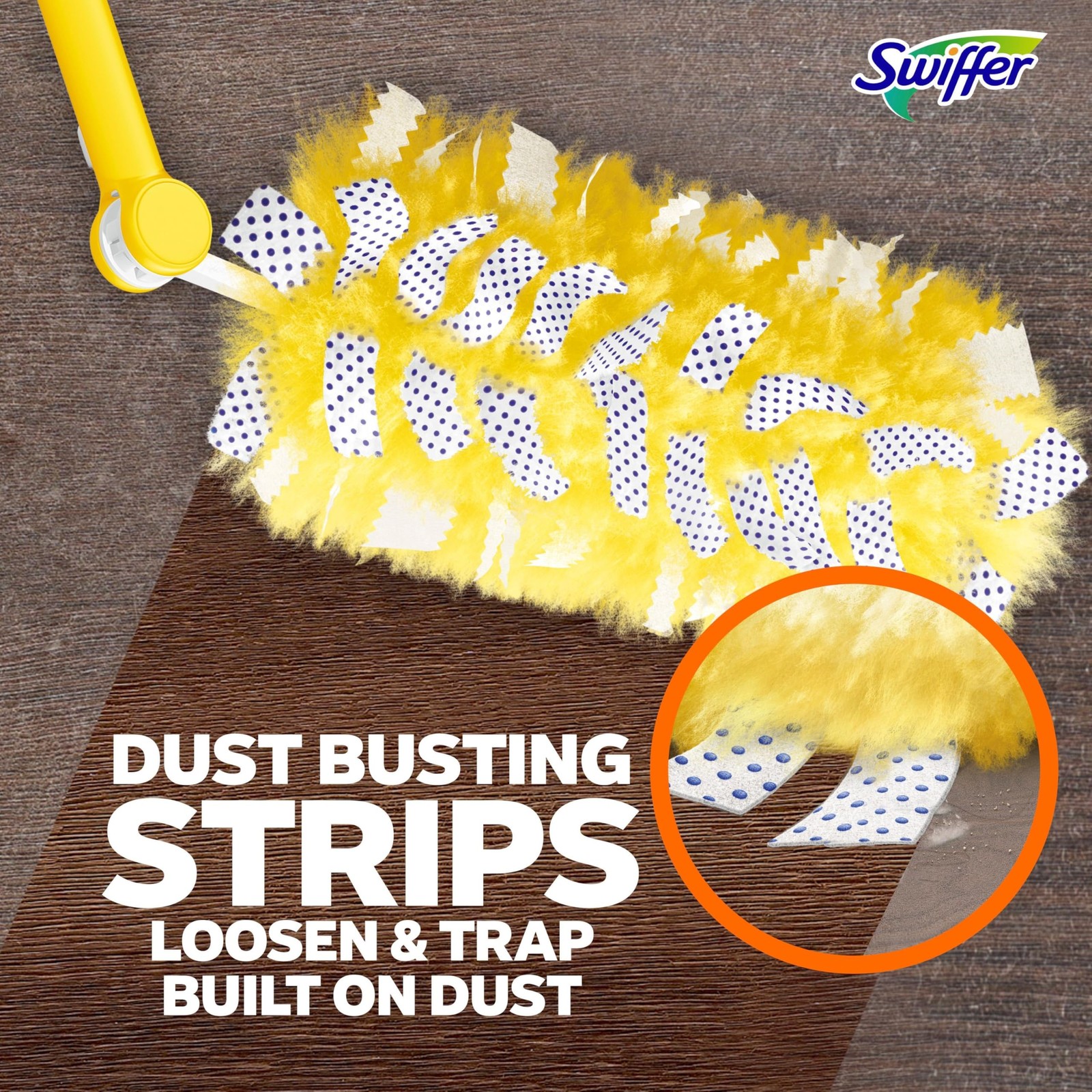 Swiffer Duster Kit with 3 ft Extendable Handle, Heavy 4 Piece Set, Yellow