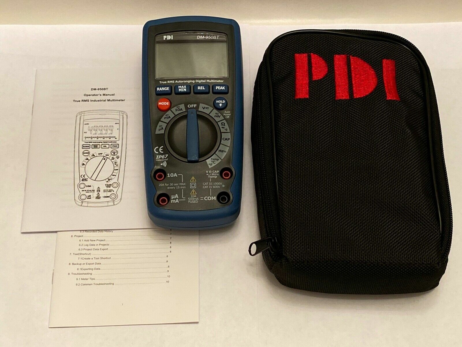 CEM DT-9969 / PDI DM-950BT Digital Multimeter. True RMS, 50000 count, IP67