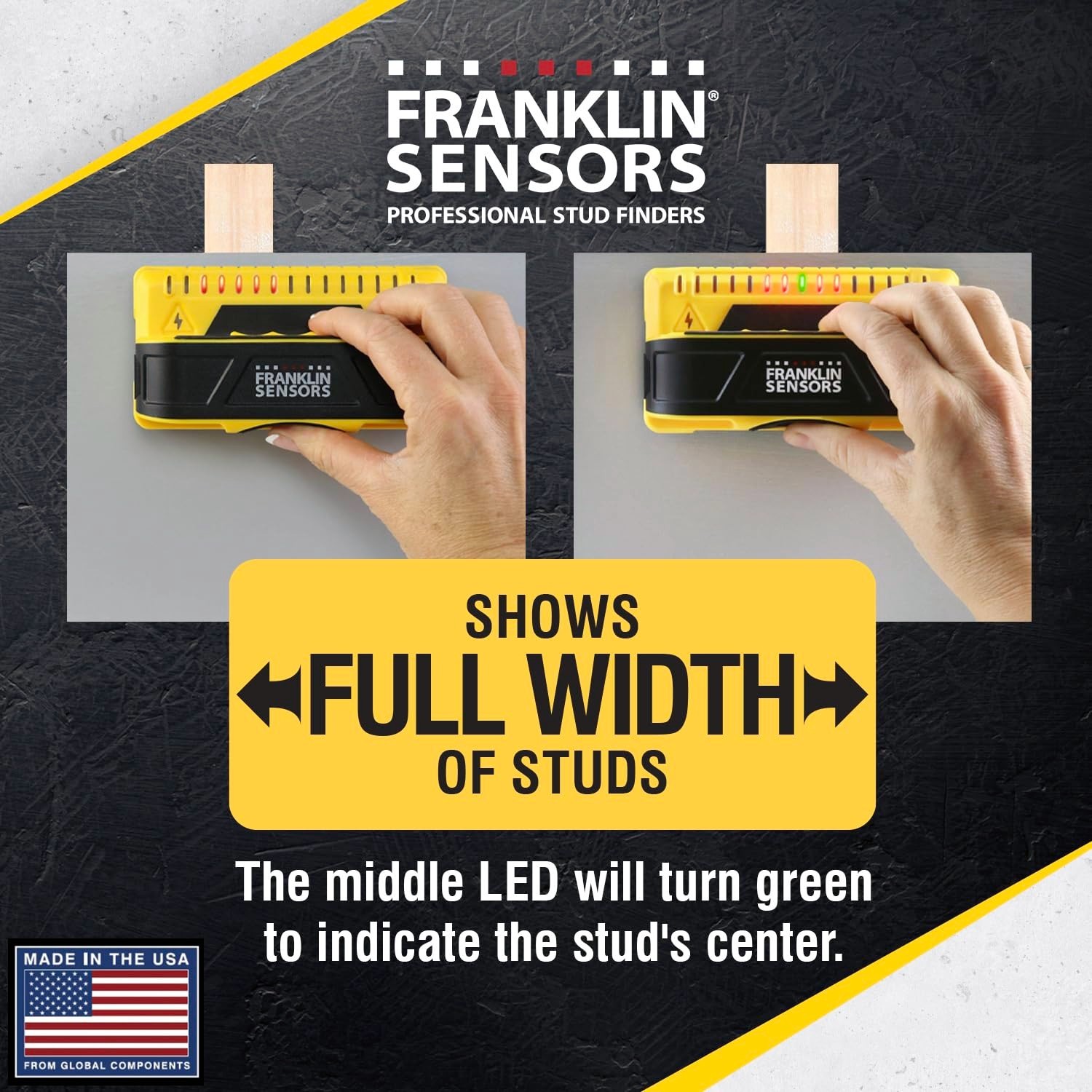 Franklin Sensors ProSensor M150/X990 Stud Finder w/ Live Wire Detection 9-Sensor