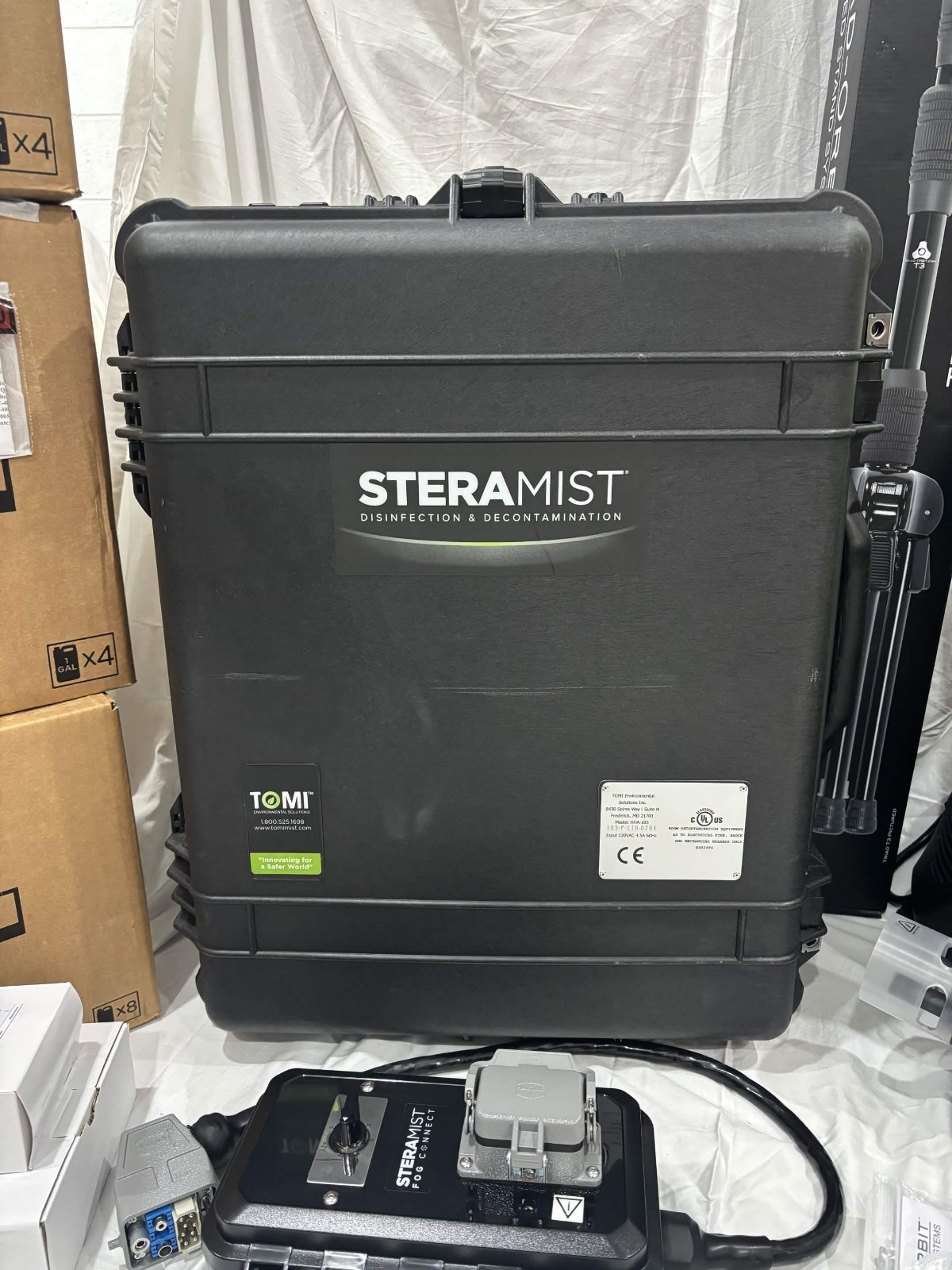 TOMI SteraMist SteraPak S-PAK-100 + Surface Unit HHA-103 + 16 BIT Bottles Tripod