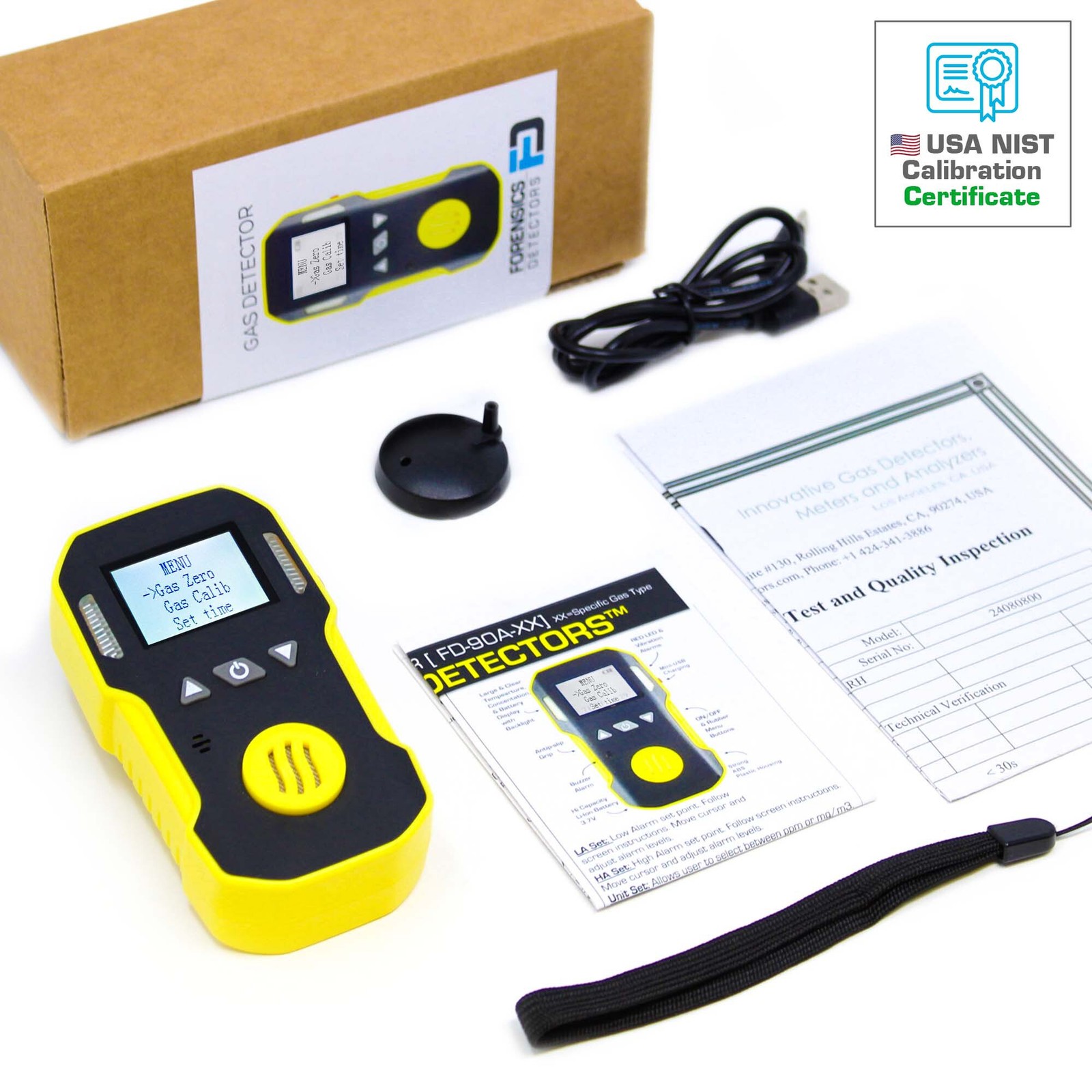 Carbon Monoxide Meter | USA NIST Calibration