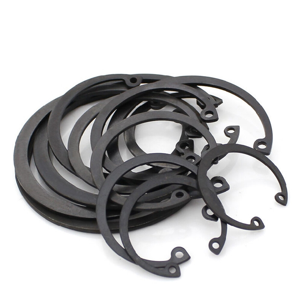 Select Ф7mm – Ф200mm Internal Retaining Rings Circlip Snap Ring 65MN Black Steel