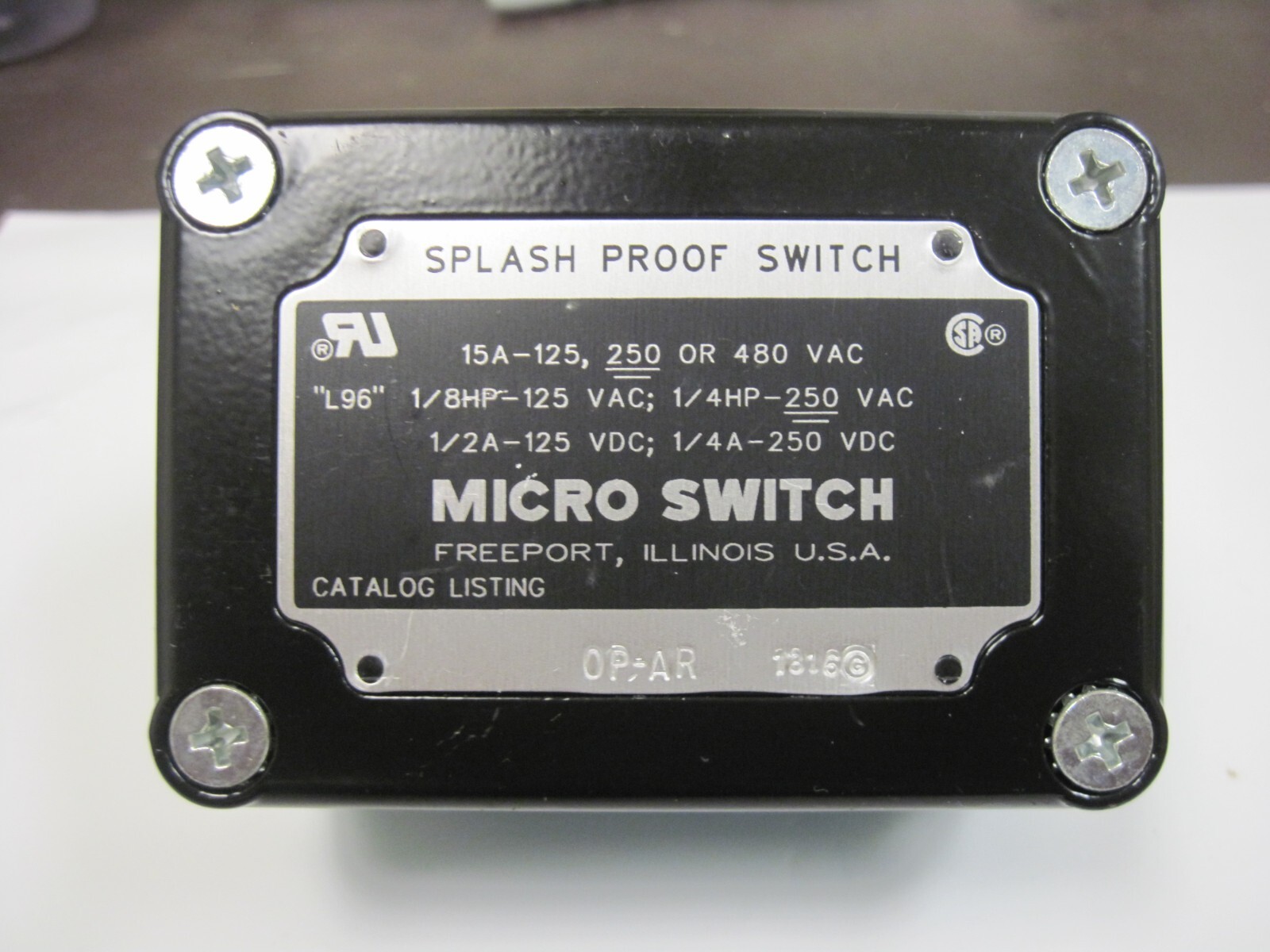 0P-AR MICRO SWITCH
