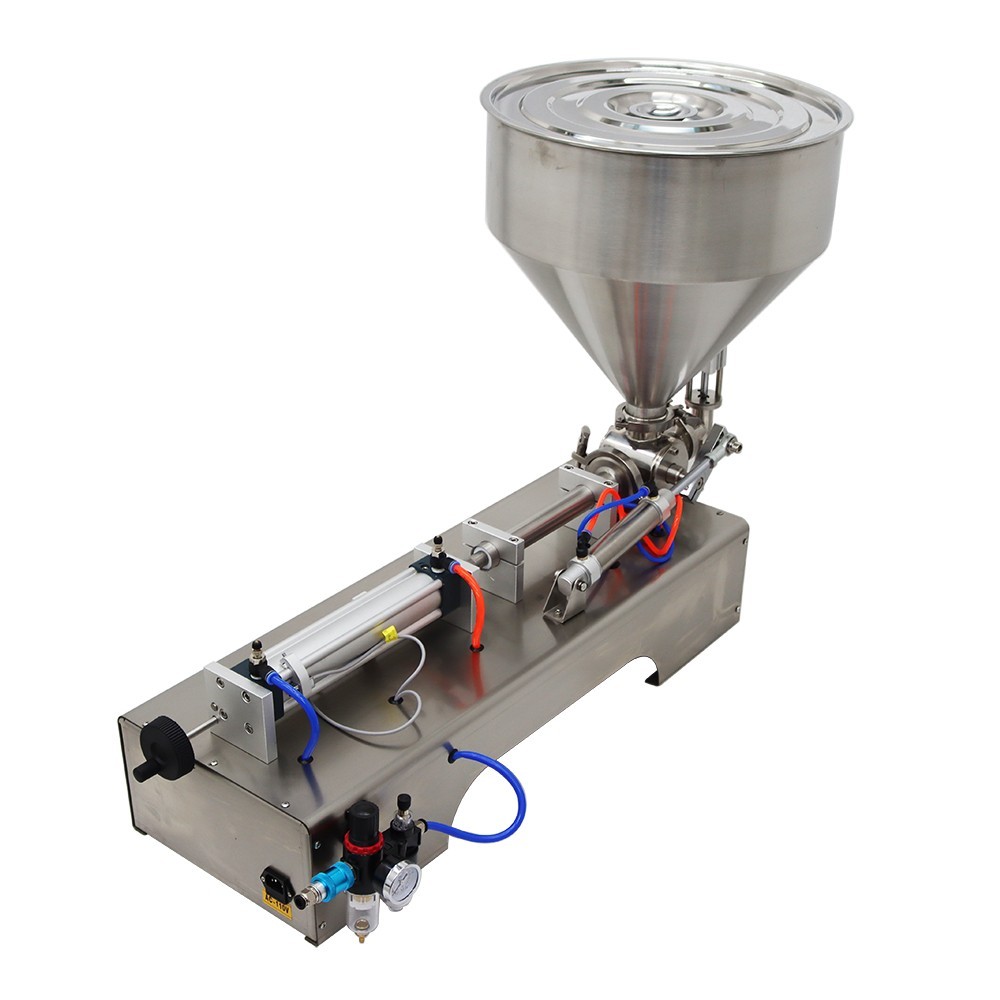 Paste Liquid Filling Machine 10-100ml Single Nozzle Pneumatic Piston Filler 110V
