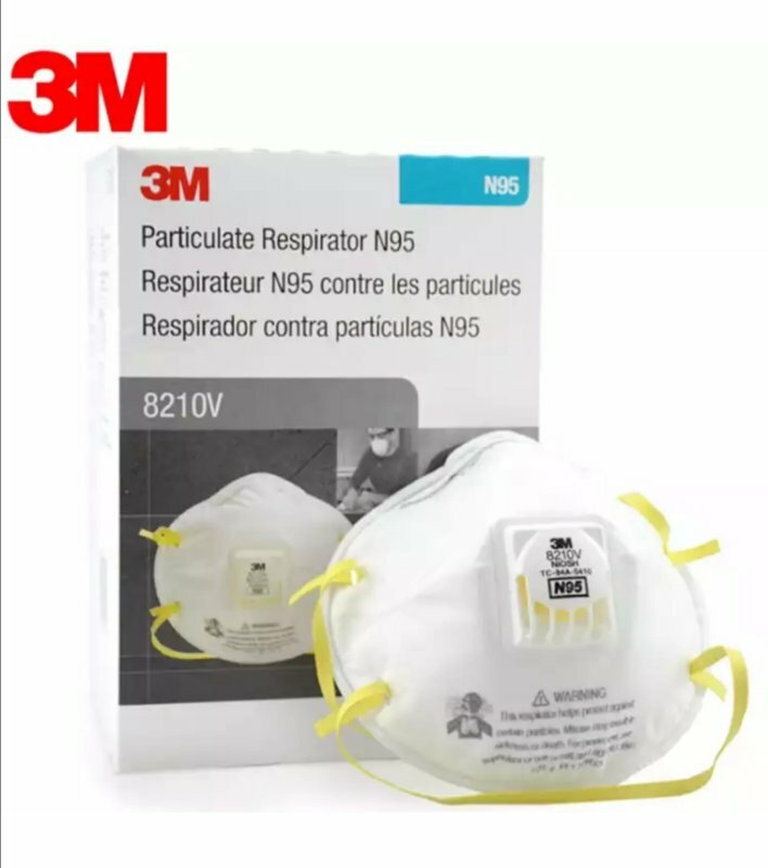 8 BX 3M 8210V N95 Particulate Respirator Protection Masks Exhalation Valve NIOSH
