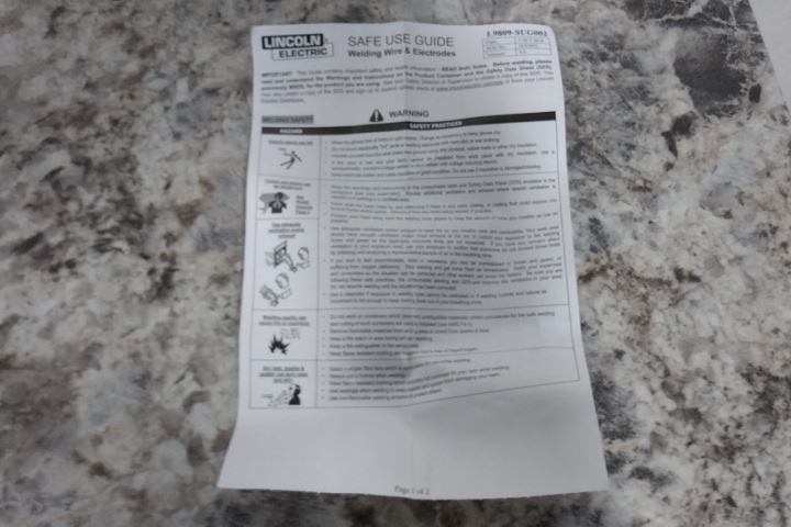 Lincoln Electric ED032977 5/64 In Wire Dia 50 Lb Flux Cored Welding Wire
