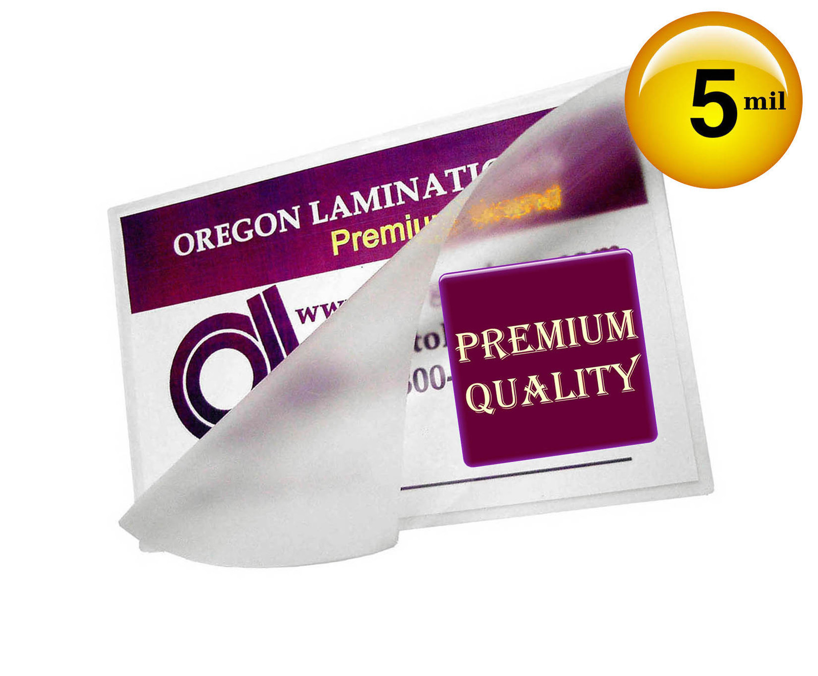 500/pack File Card size 5 Mil Hot Laminating Pouches 3-1/2 x 5-1/2 Clear 3.5×5.5