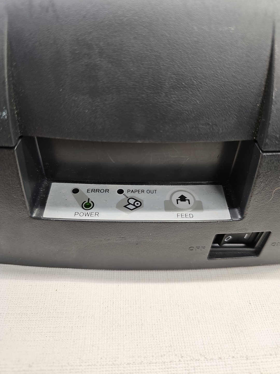 Nice Epson/Micros TM-U220B Receipt Printer with Power Supply Ethernet M188B