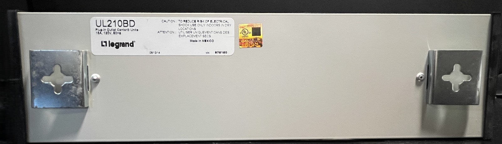 Wiremold UL210BD Plug In 10 Outlet Center 15A 15’Cord Power Strip New In Box