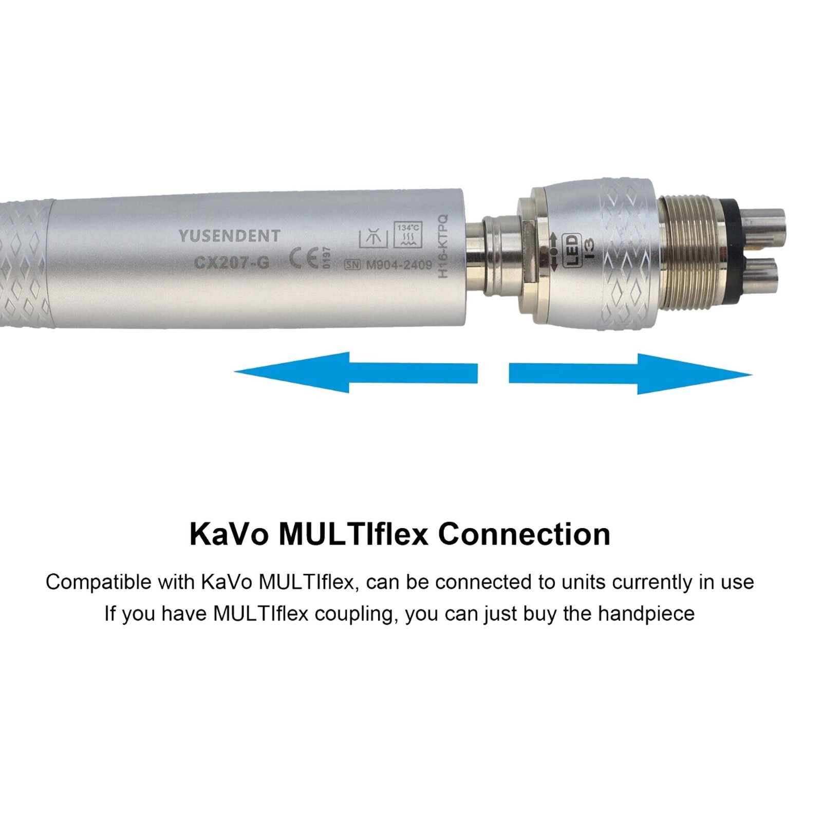 COXO Dental 45 degree Surgical Handpiece Fiber Optic Turbine For KaVo MULTIflex