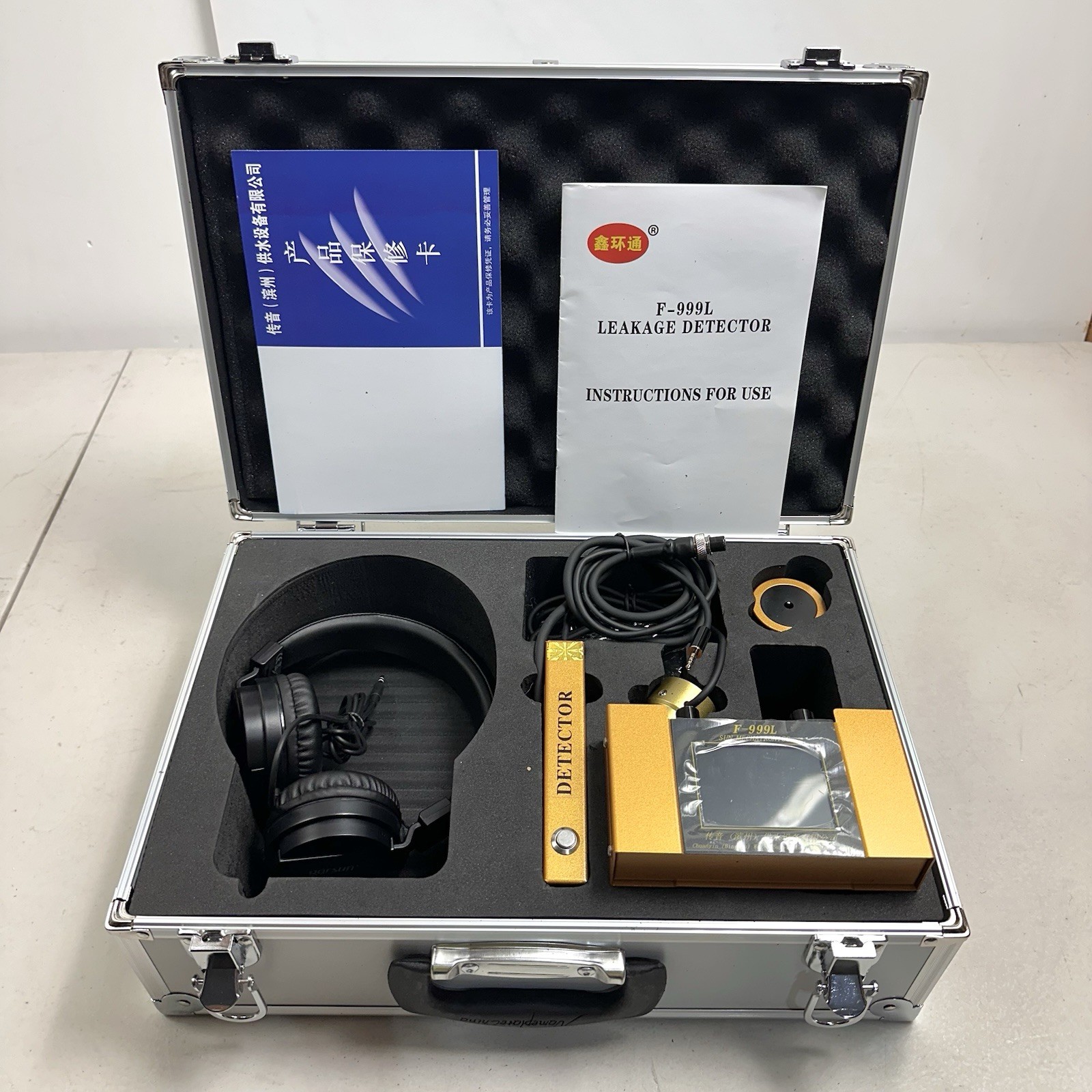 F-999L Underground Water Leak Detector Water Leak Detection Device Water Pipe
