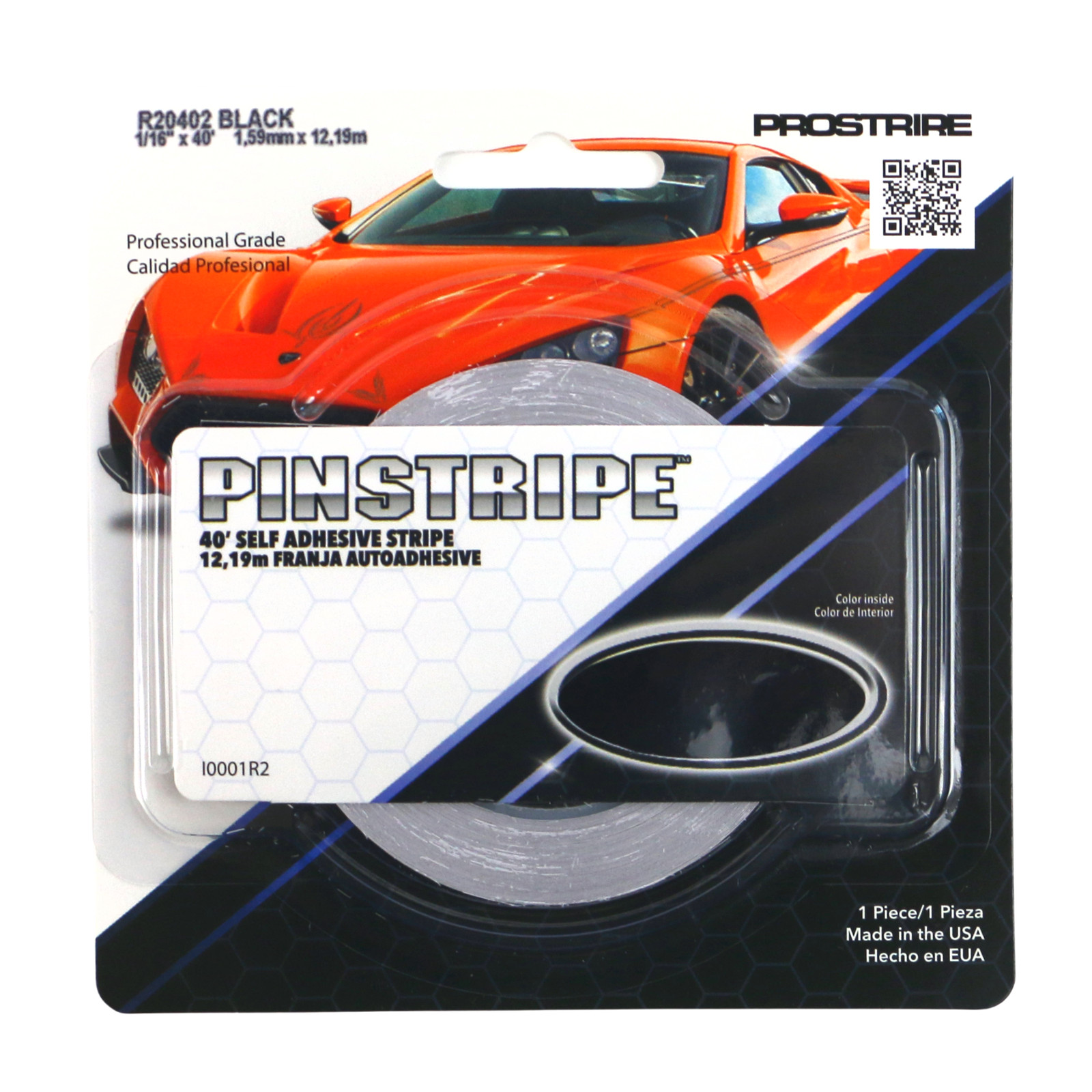 Sharpline Prostripe Pinstriping Tape [Single Stripe]: 1/16 in. x 40 ft. (Black)
