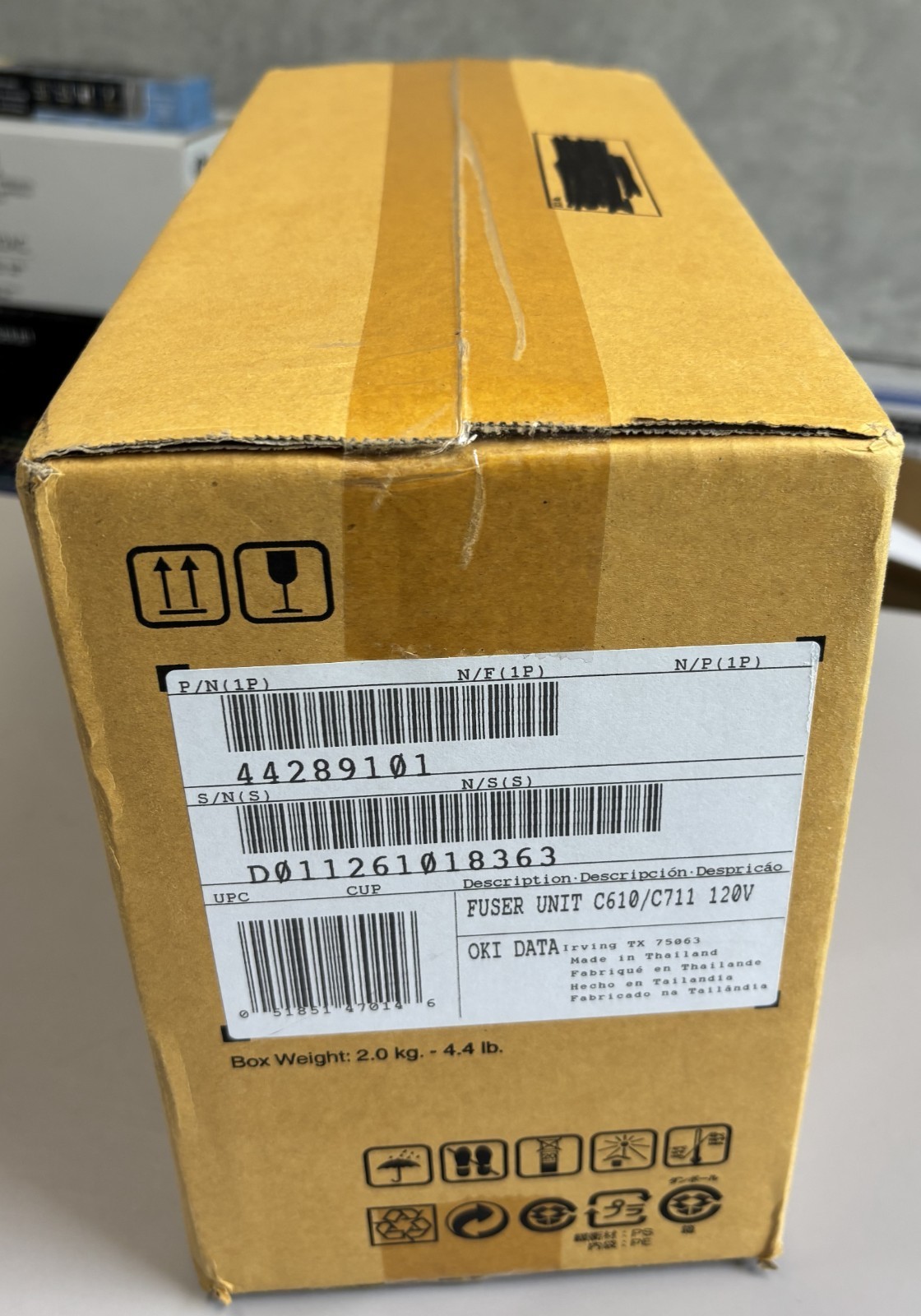 OKI Okidata Genuine C610 C711 Fuser 44289101 OEM Original C612 C712 – Sealed Box
