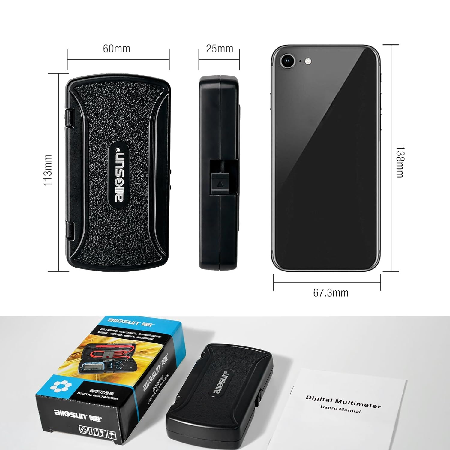 Auto Range Digital Multimeter AC DC Voltage Current NCV Tester Pocket