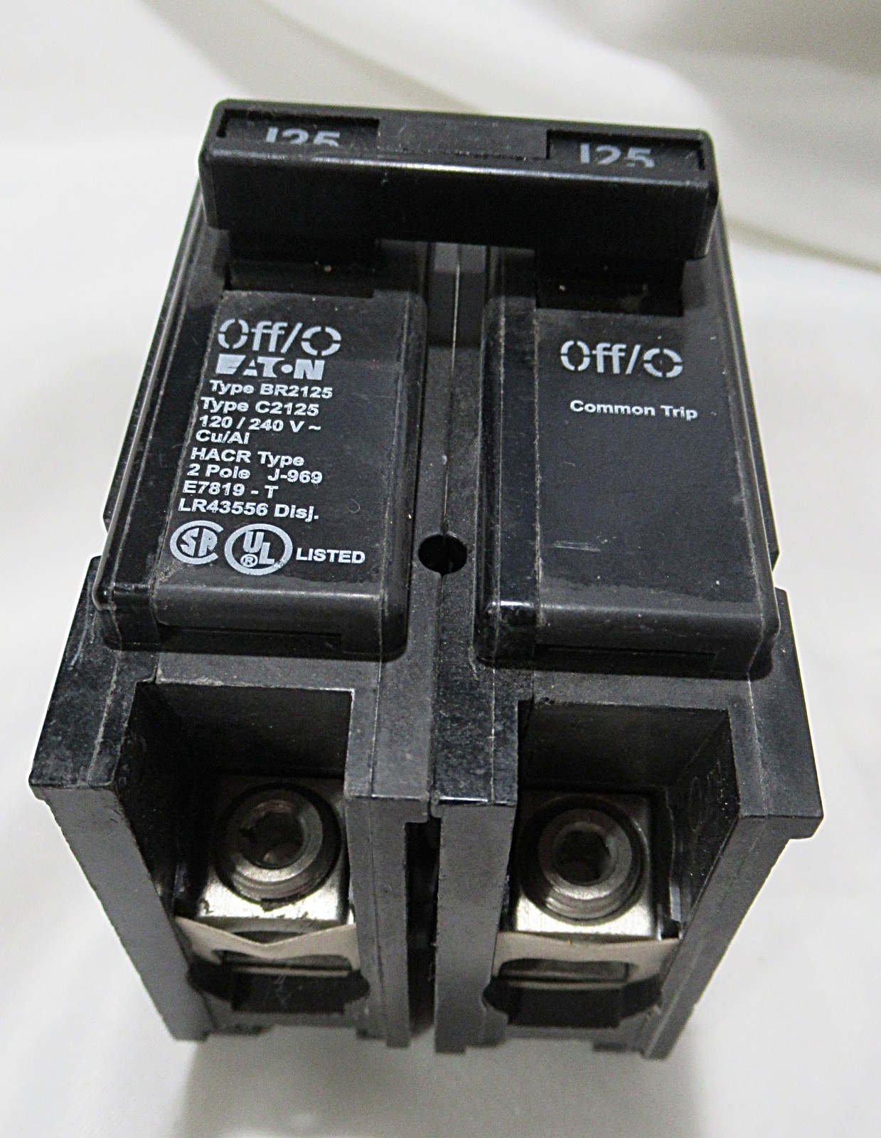 Eaton Type BR 125-amp 2-Pole Standard Trip Circuit Breaker BR2125