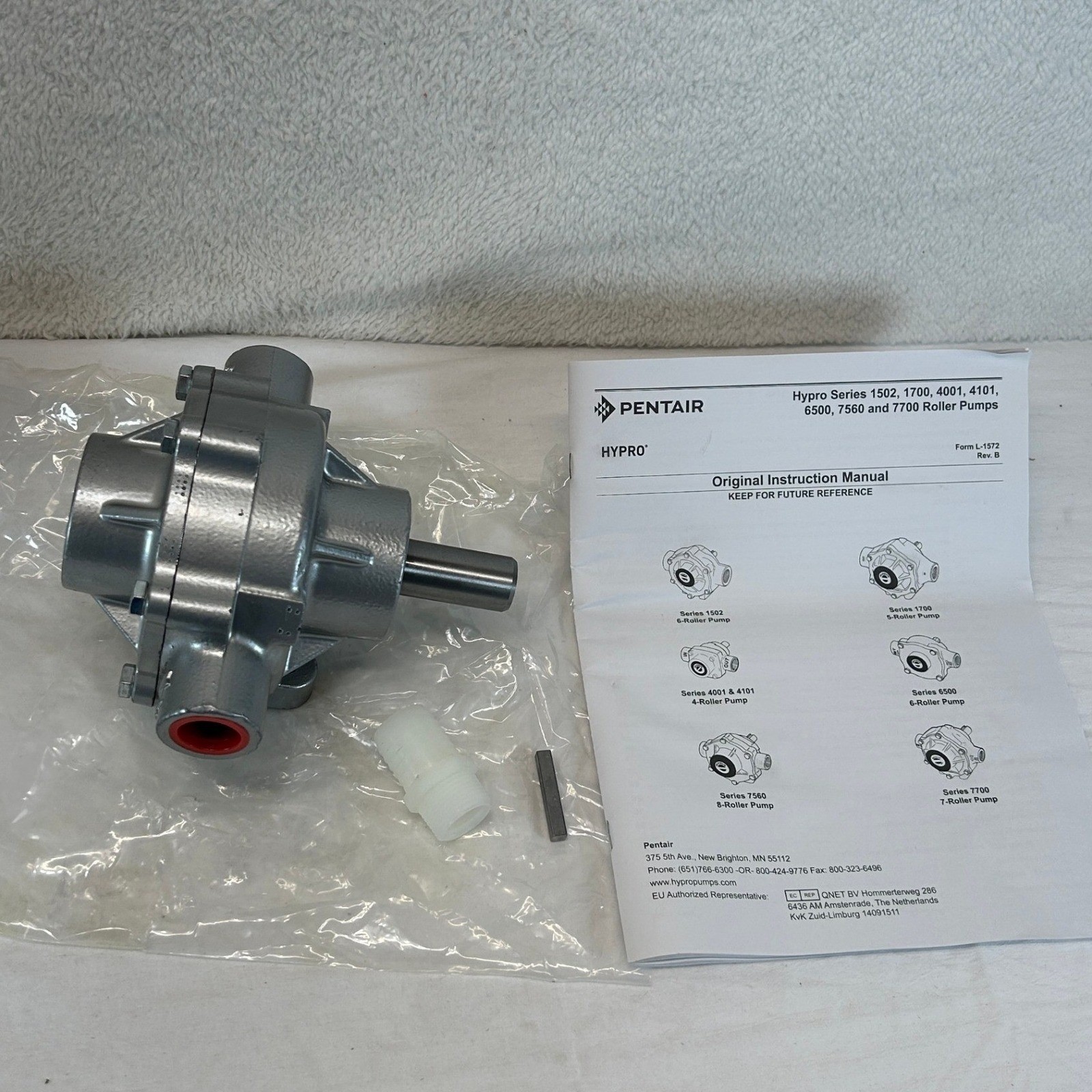 Hypro 7560XL Silver Series XL 8-Roller Pump 300 PSI 22.5 GPM 3/4 NPT Pentair NEW