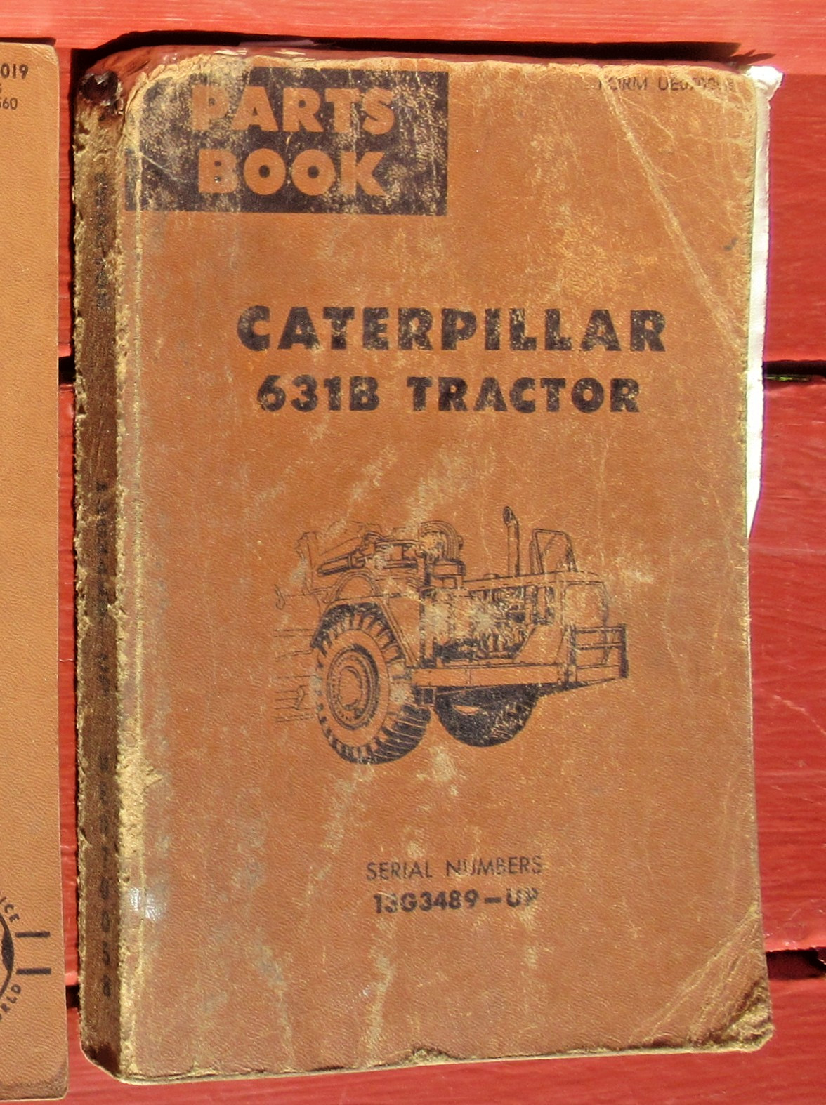 Vintage 1978 CAT Caterpillar 631 B Tractor and 631 Scraper Parts Books / Manuals