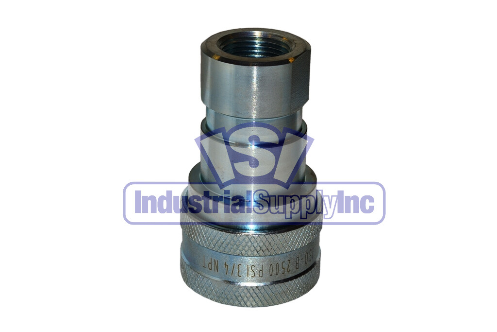 Quick Coupler | ISO 7241-1 B | 3/4″ NPT Pipe Threads | Complete Set | 2 PK