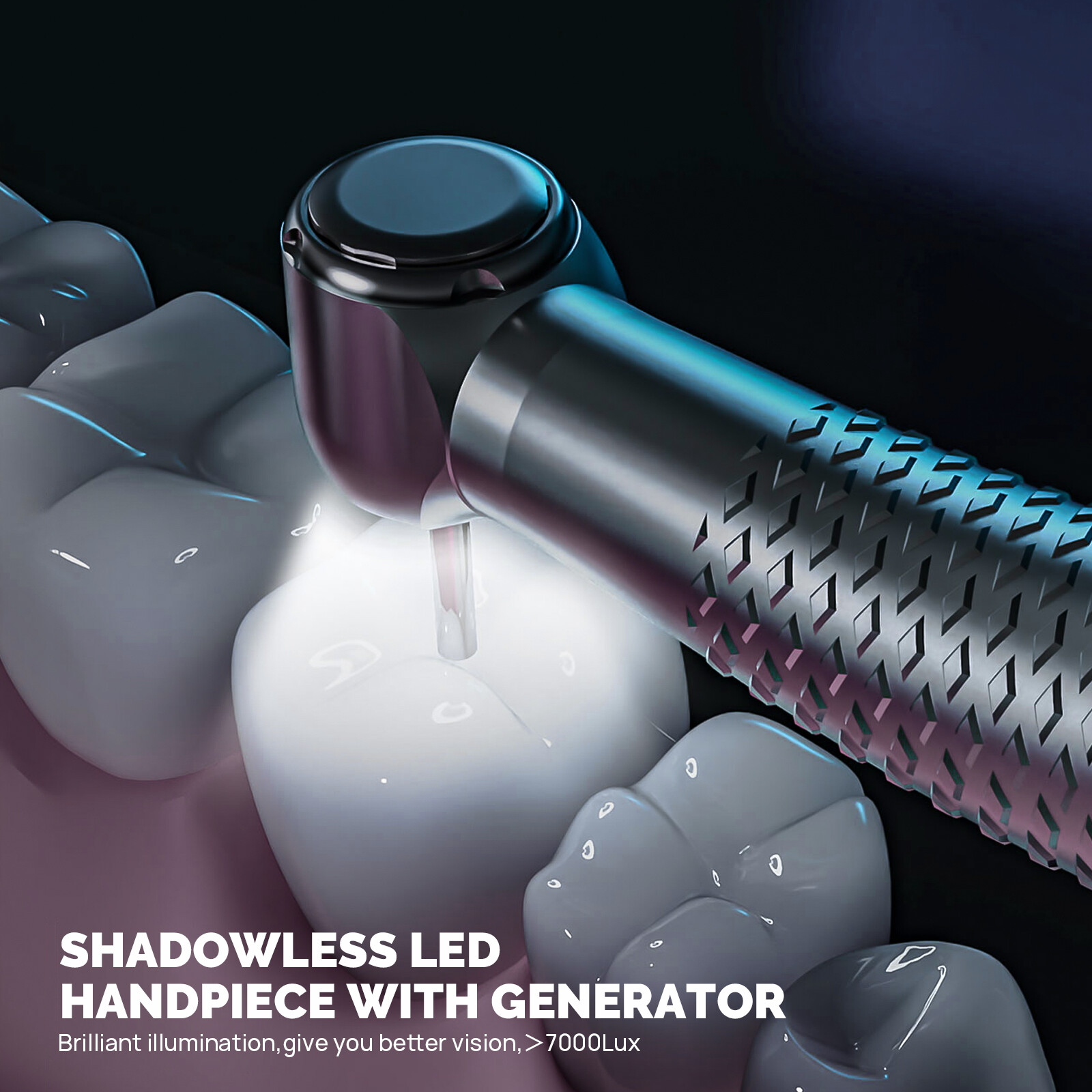 COXO High-speed Air Turbine LED Handpiece W/ Generator, 300,000~400,000rpm 4hole