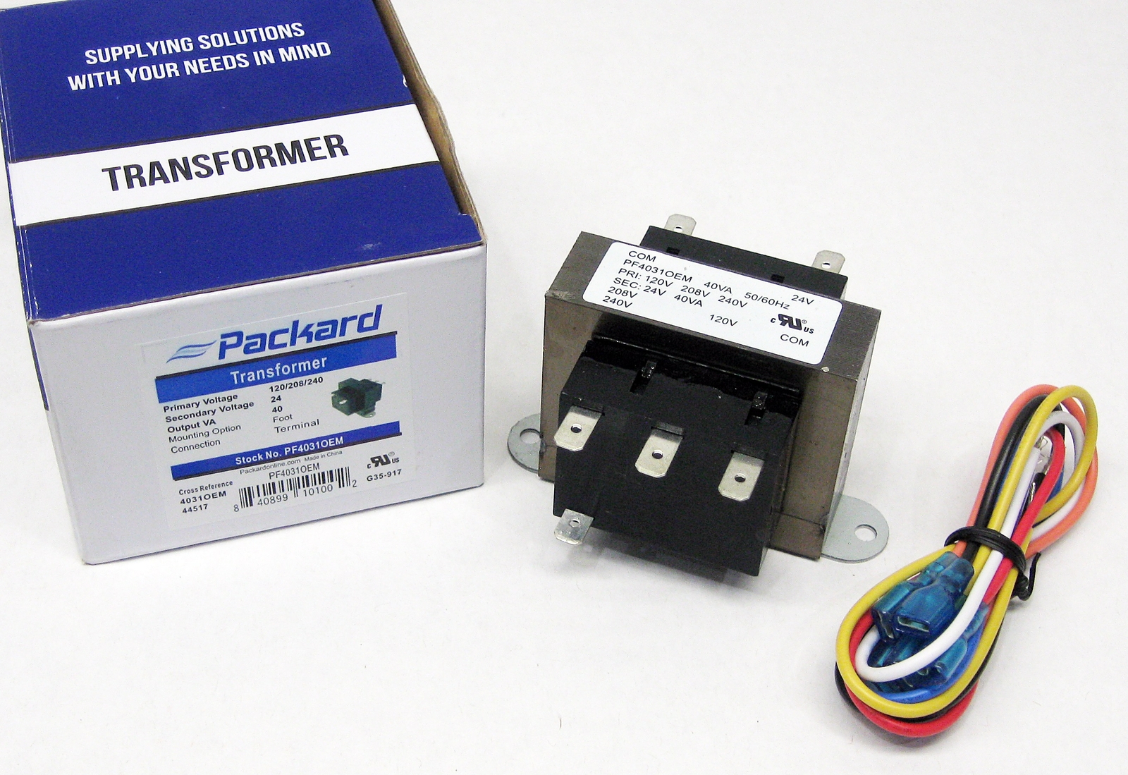 Packard PF4031OEM Transformer 120/208/240 Volts 40VA for Rheem 46-101905-01